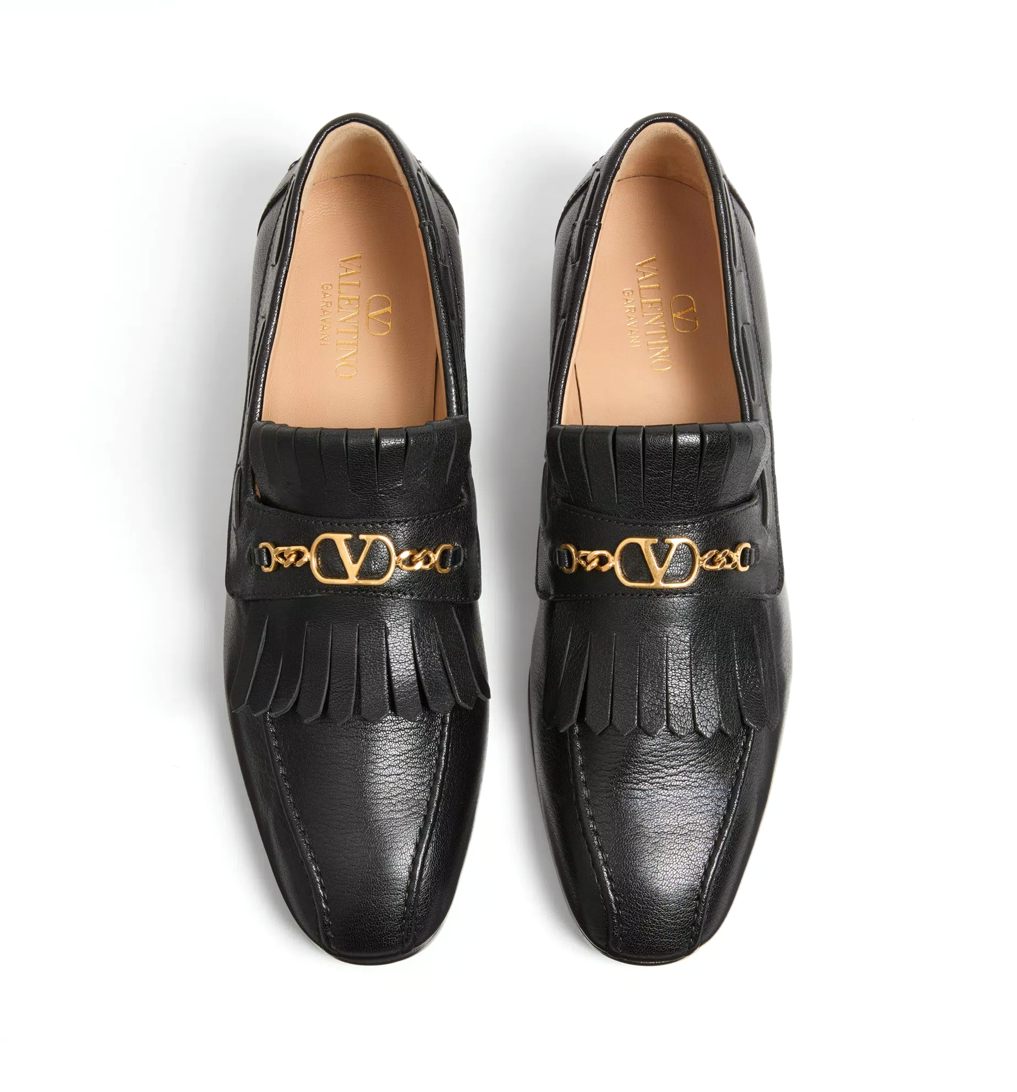 Vlogo Signature Kidskin Loafer With Fringes