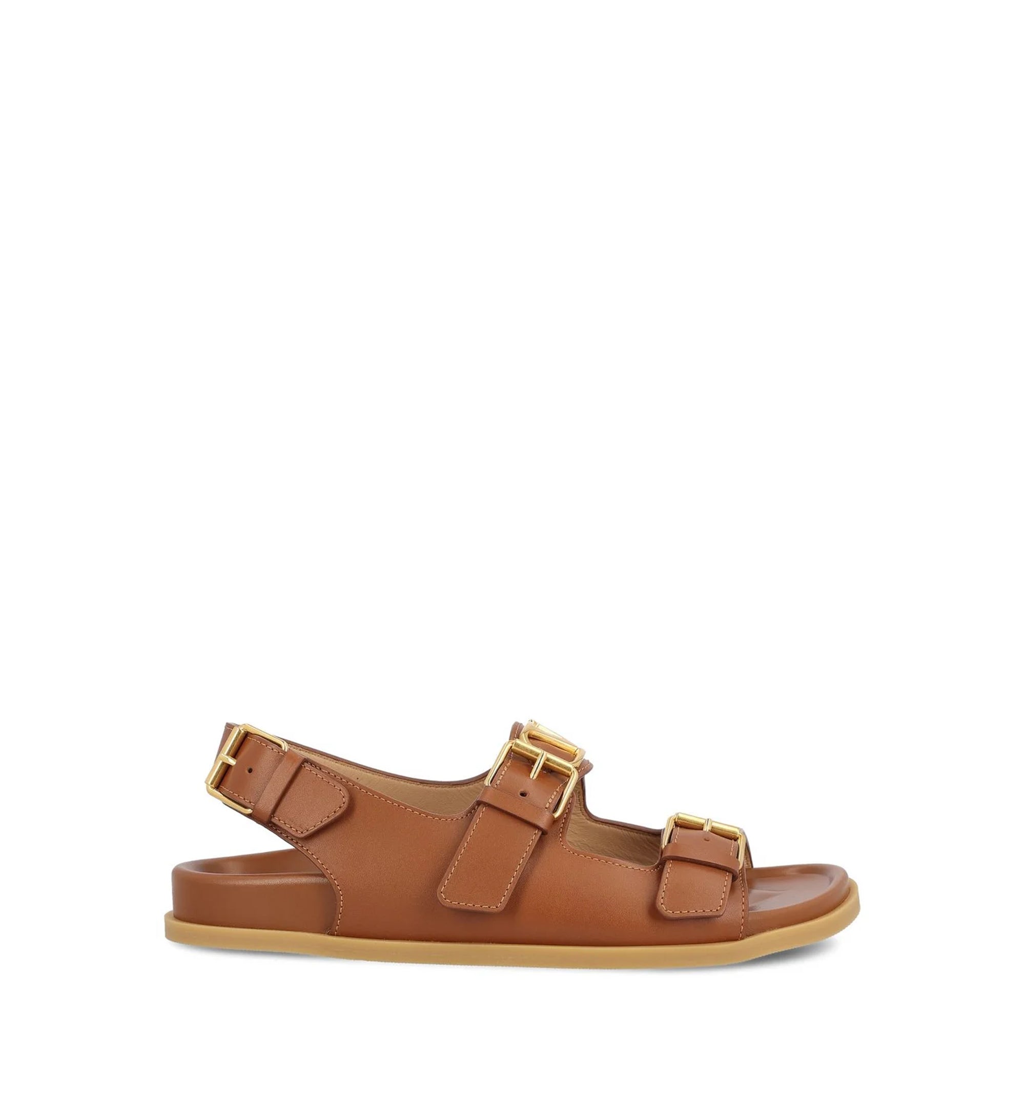 VLogo Signature Double Buckle-Strap Sandals