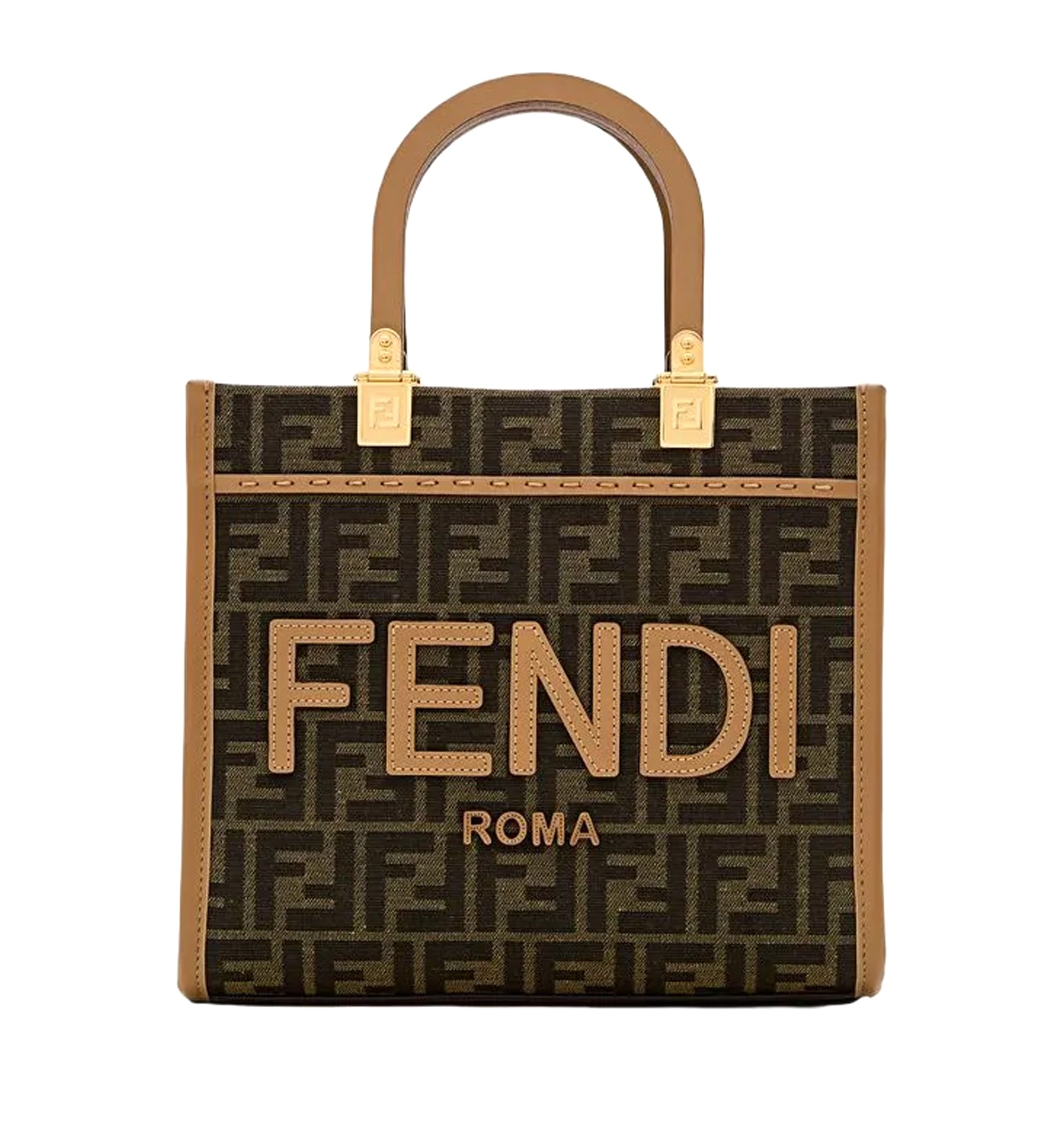 Sunshine Small FF Jacquard Fabric Bag