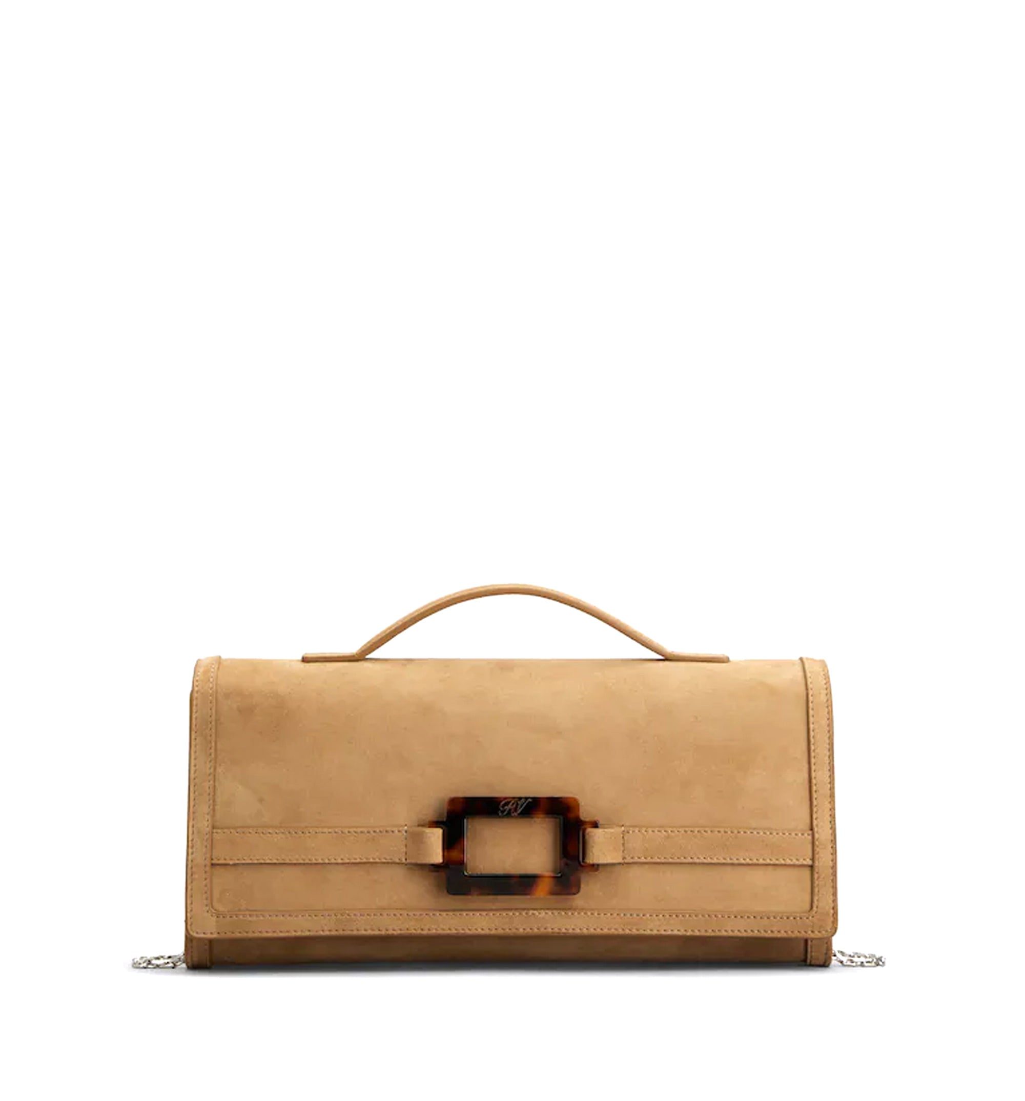 Belle Vivier Clutch in Suede