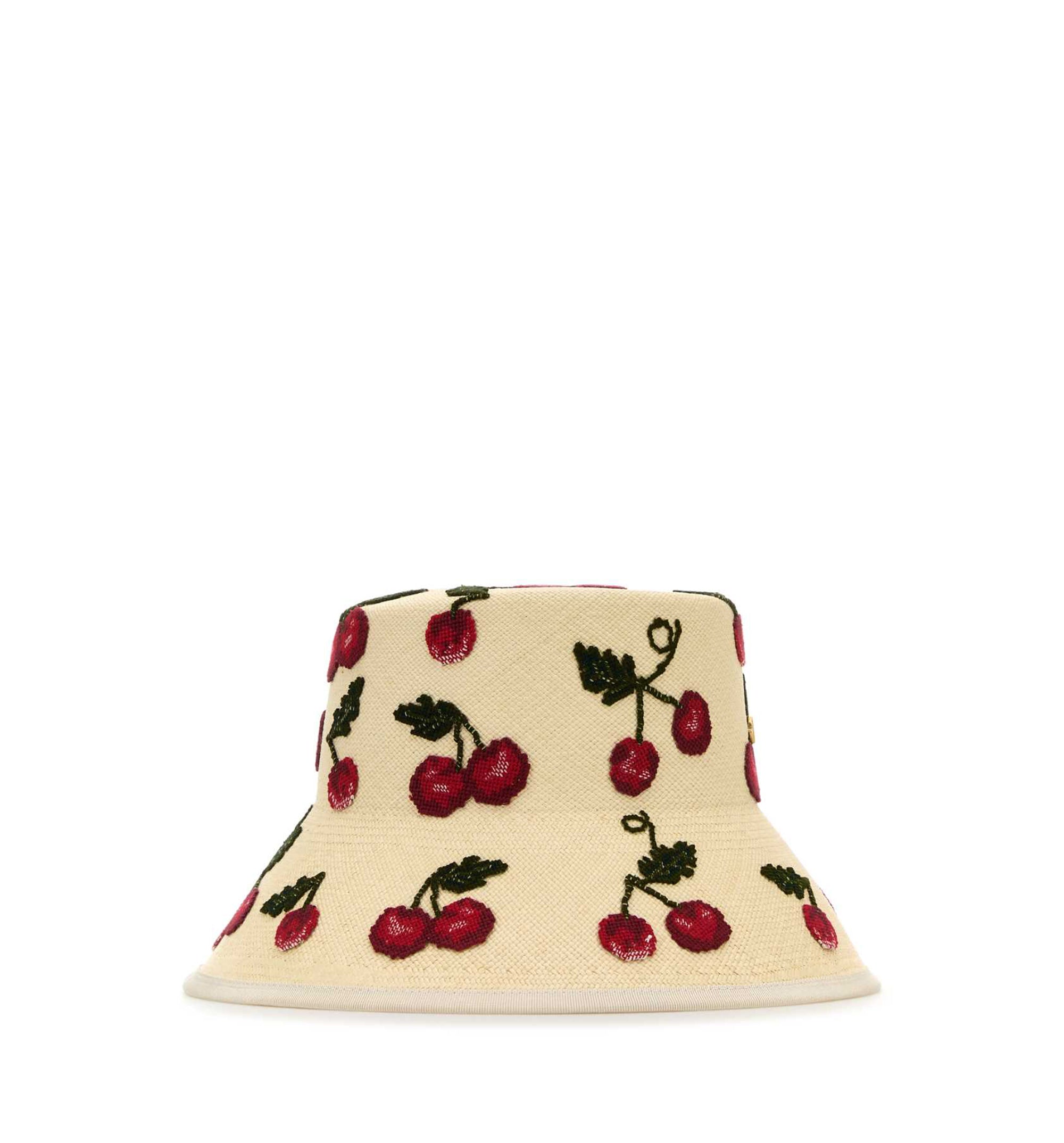 Cherryfic Embroidered Straw Hat