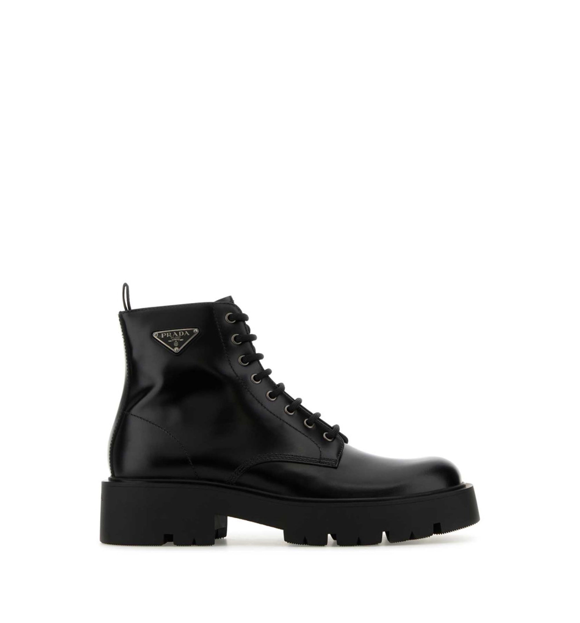 Black Leather Ankle Boots
