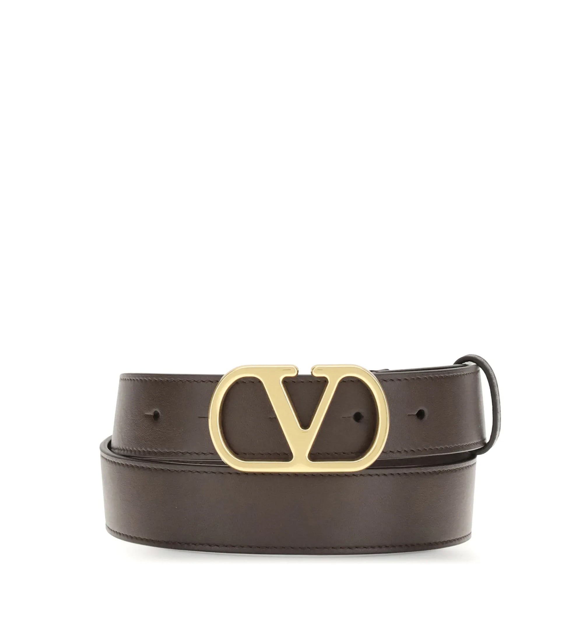 VLogo Signature Belt in Shiny Calfskin 30 mm