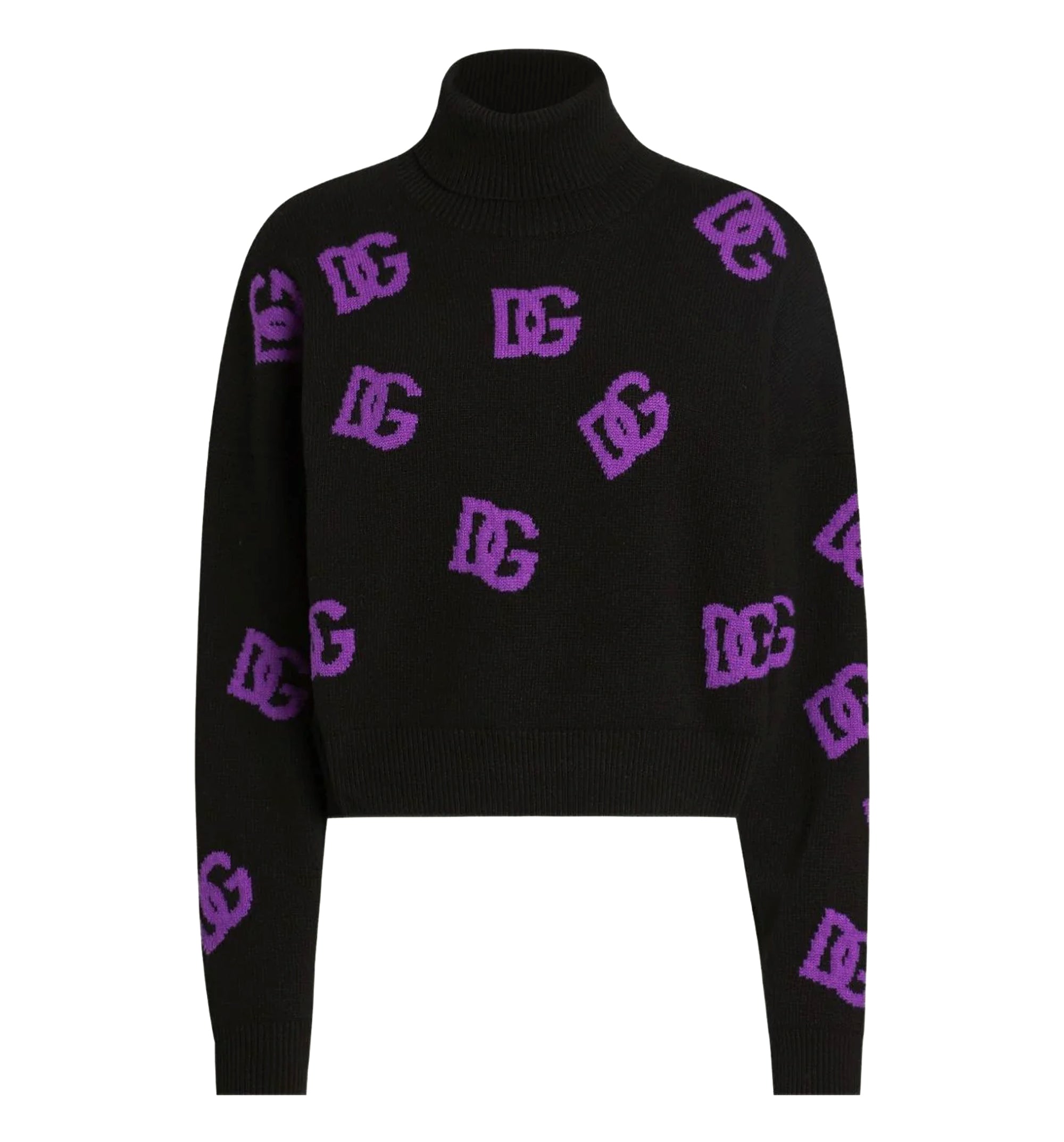 Wool Turtleneck Jumper with DG Monogram