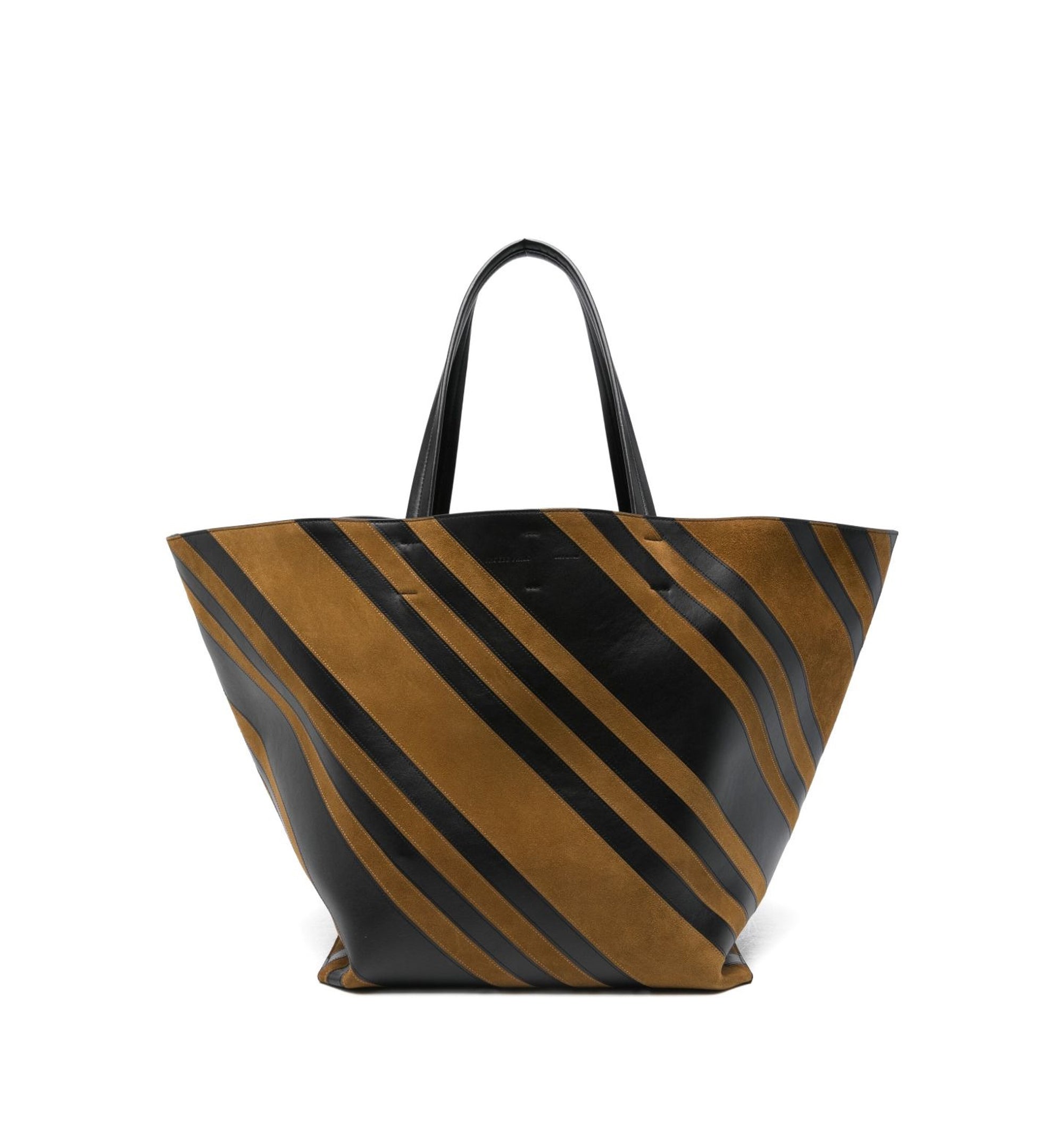 Basket Leather Tote Bag
