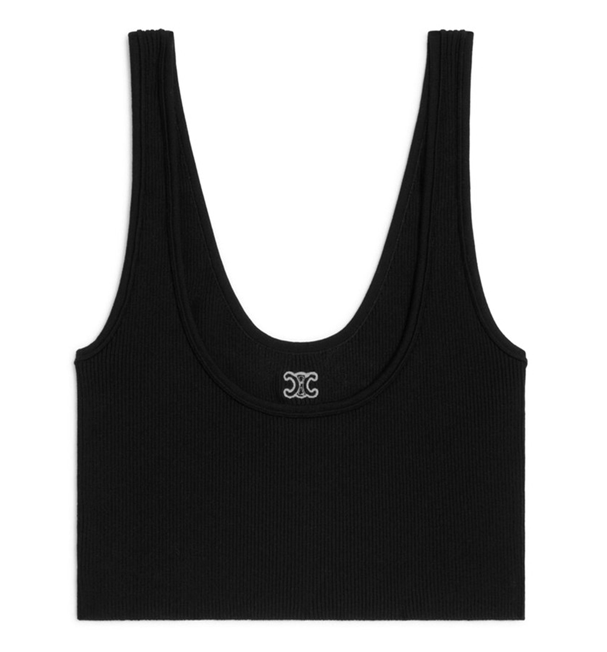 Triomphe Bra in Athletic Cotton - Black