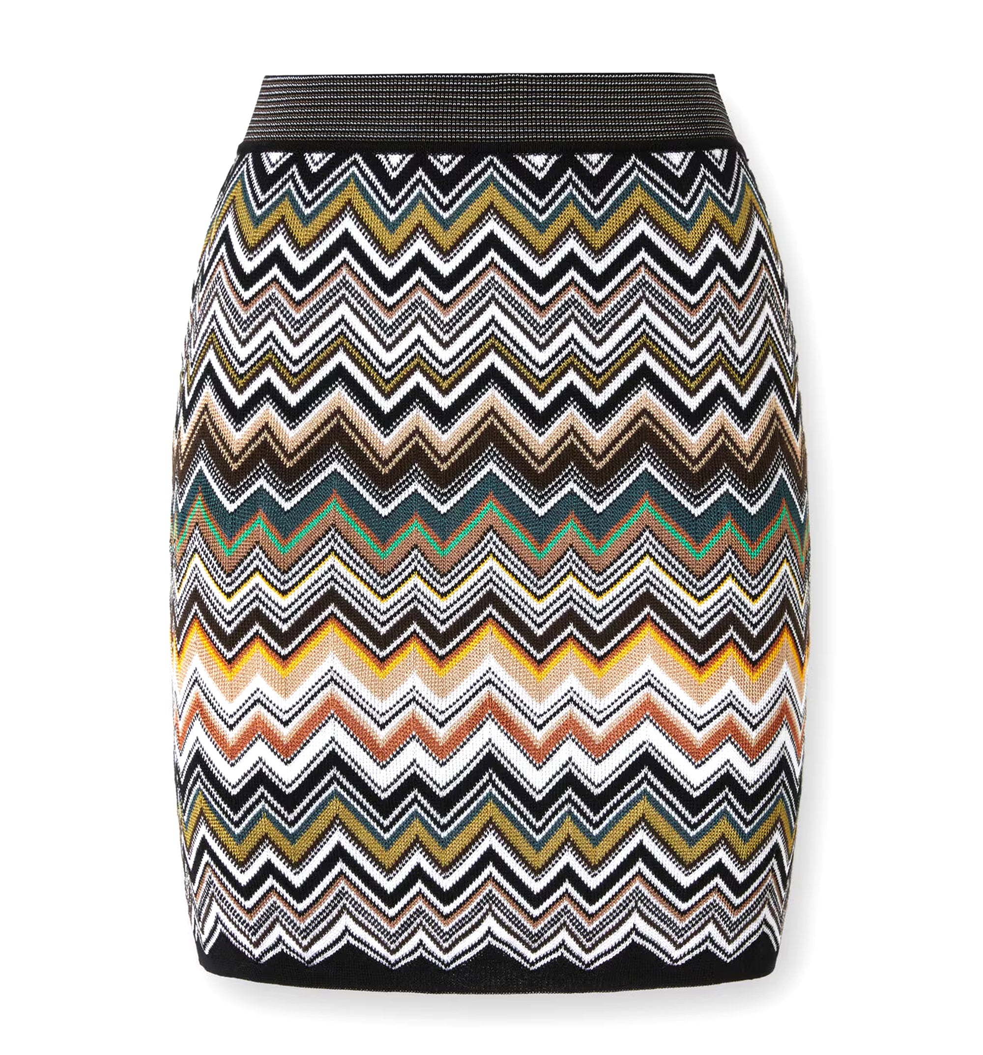 Mini Skirt With Chevron Pattern