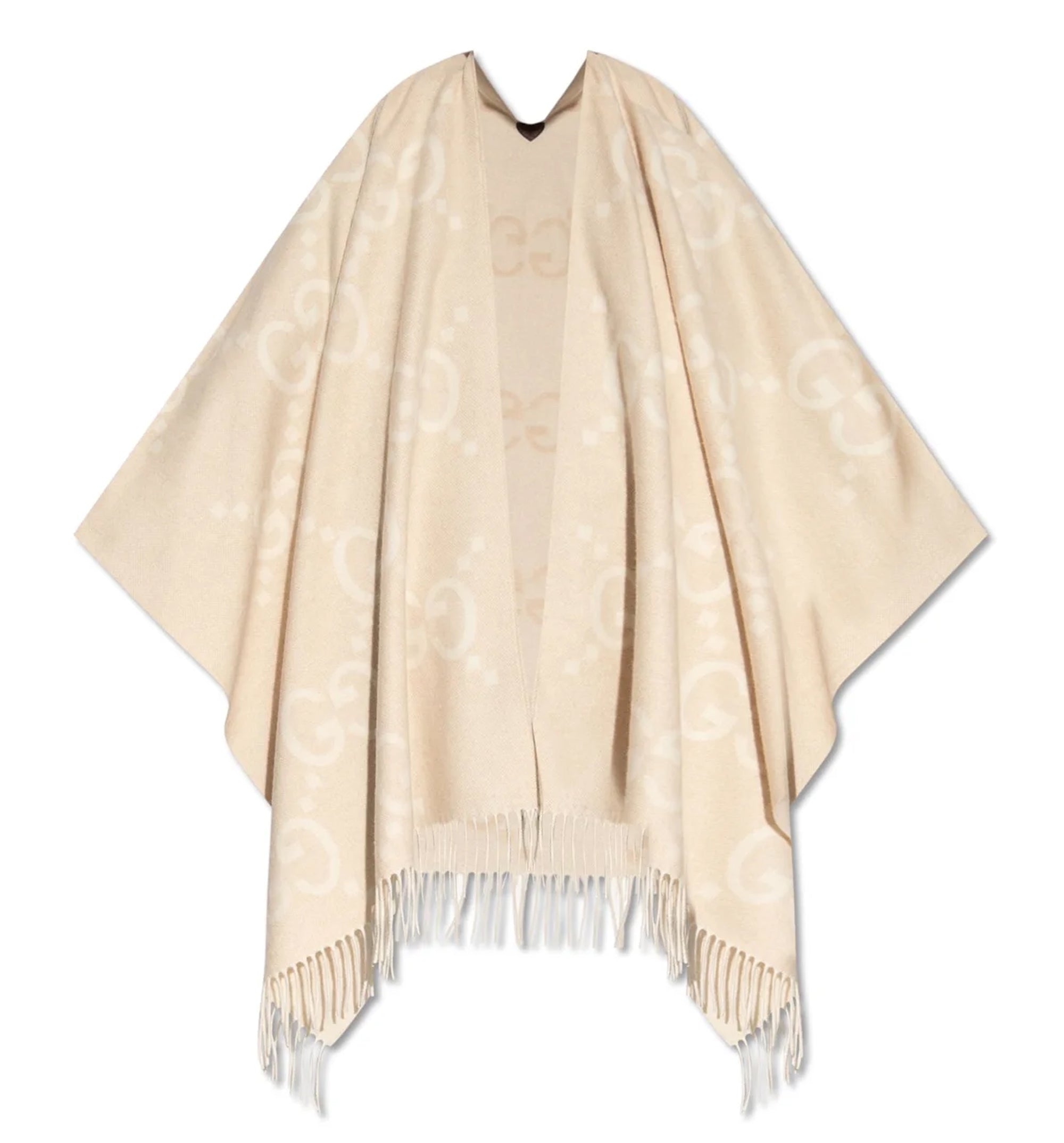 Reversible Jumbo GG Cashmere Cape
