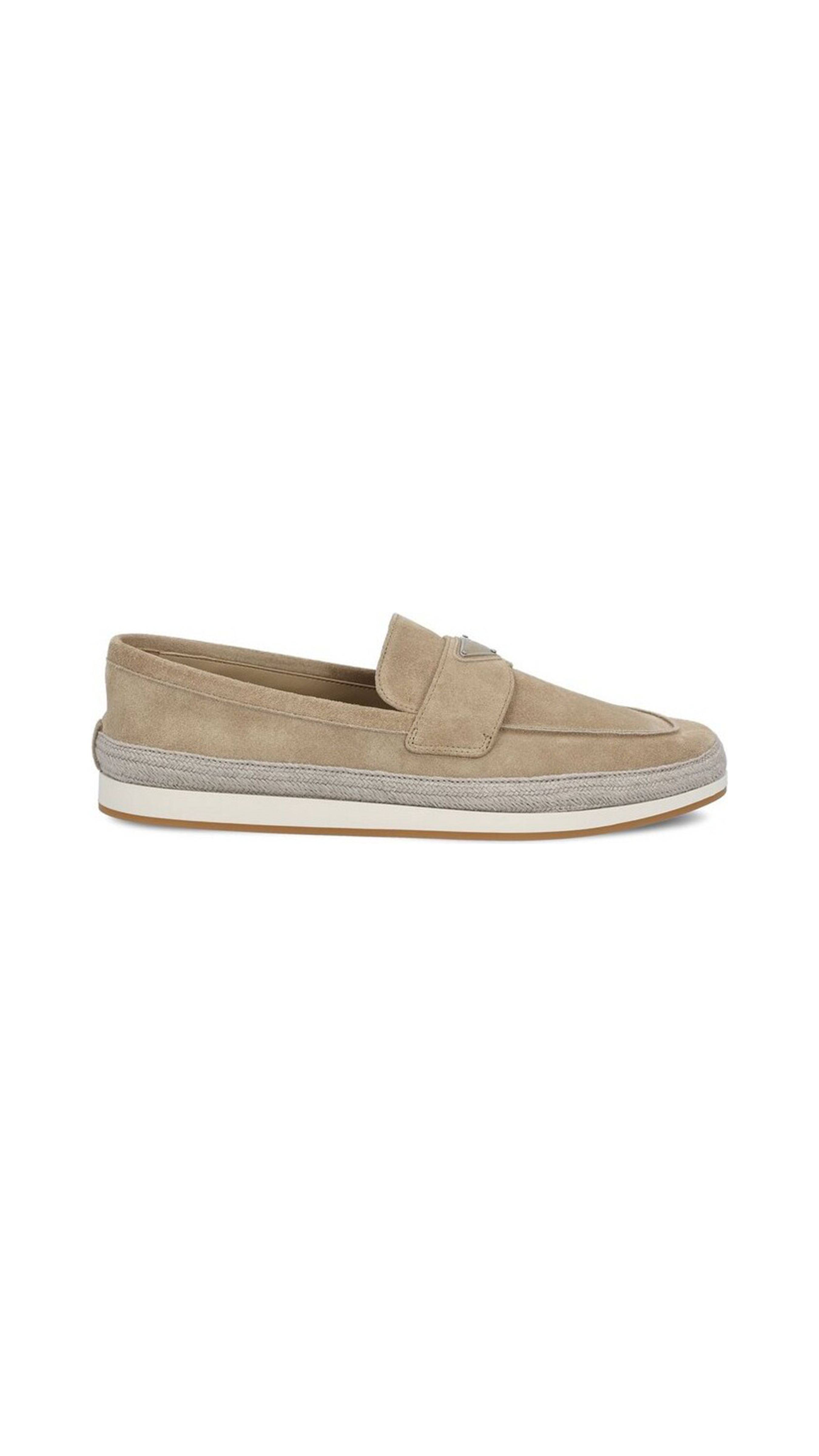 Espadrilles Loafers in Suede - Desert Beige