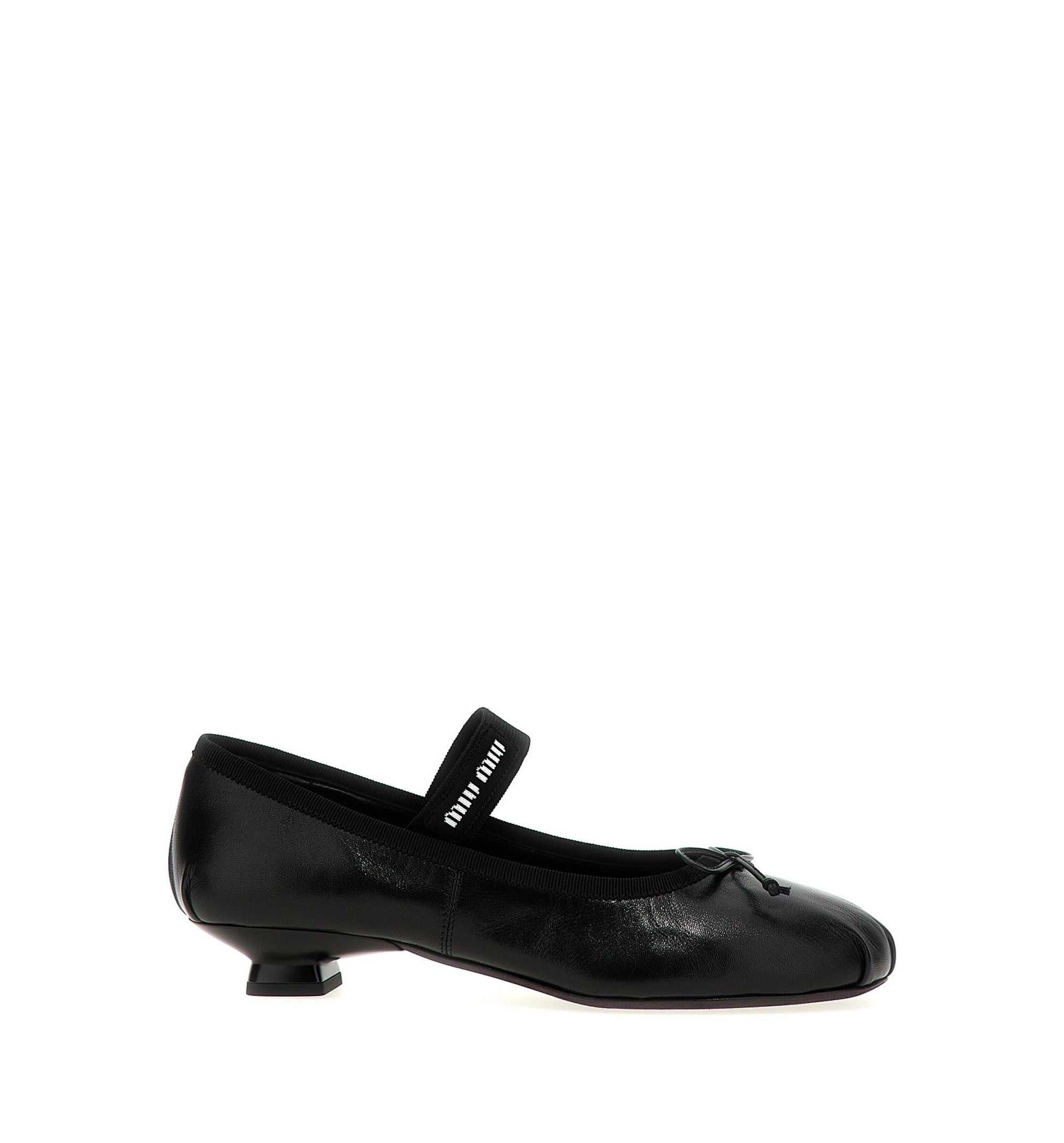 Logo Bow Ballet Flats