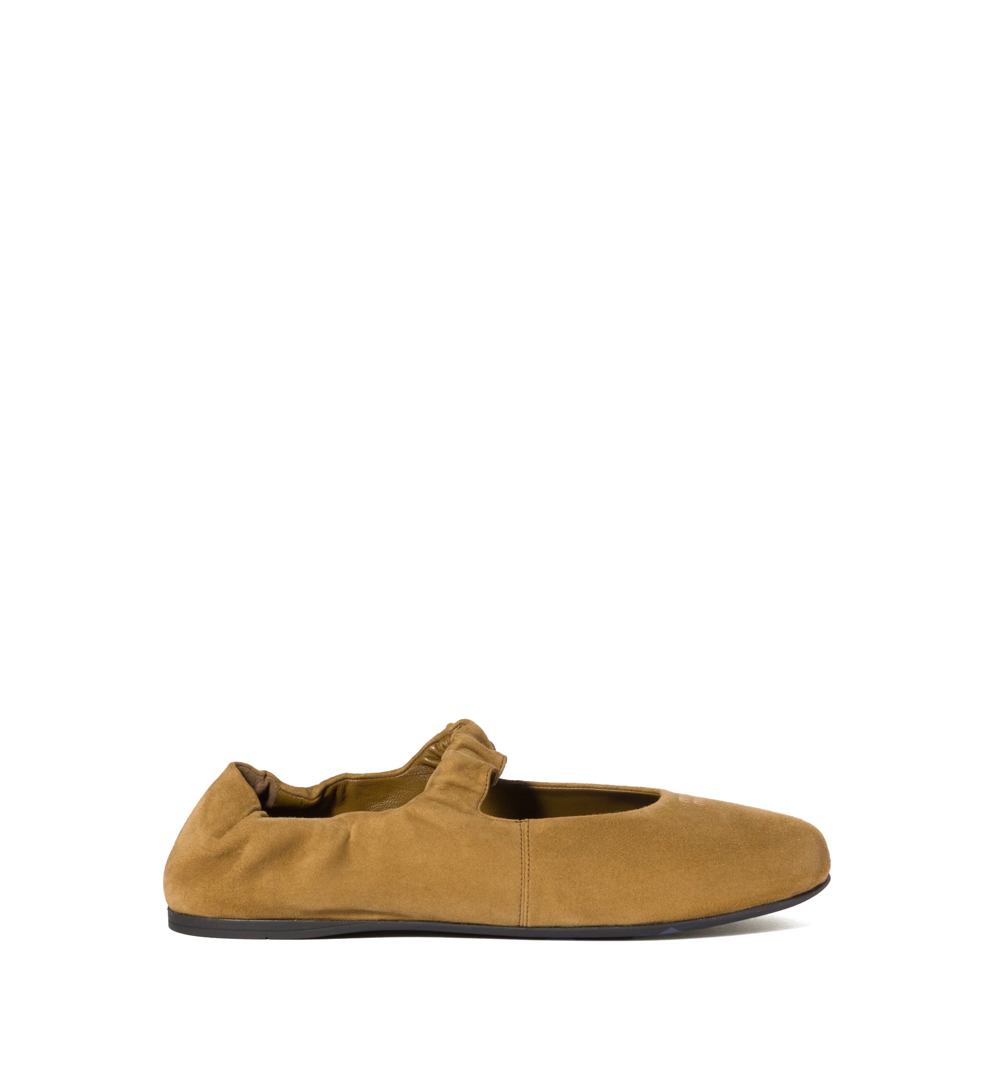 Ruches Suede Ballerinas