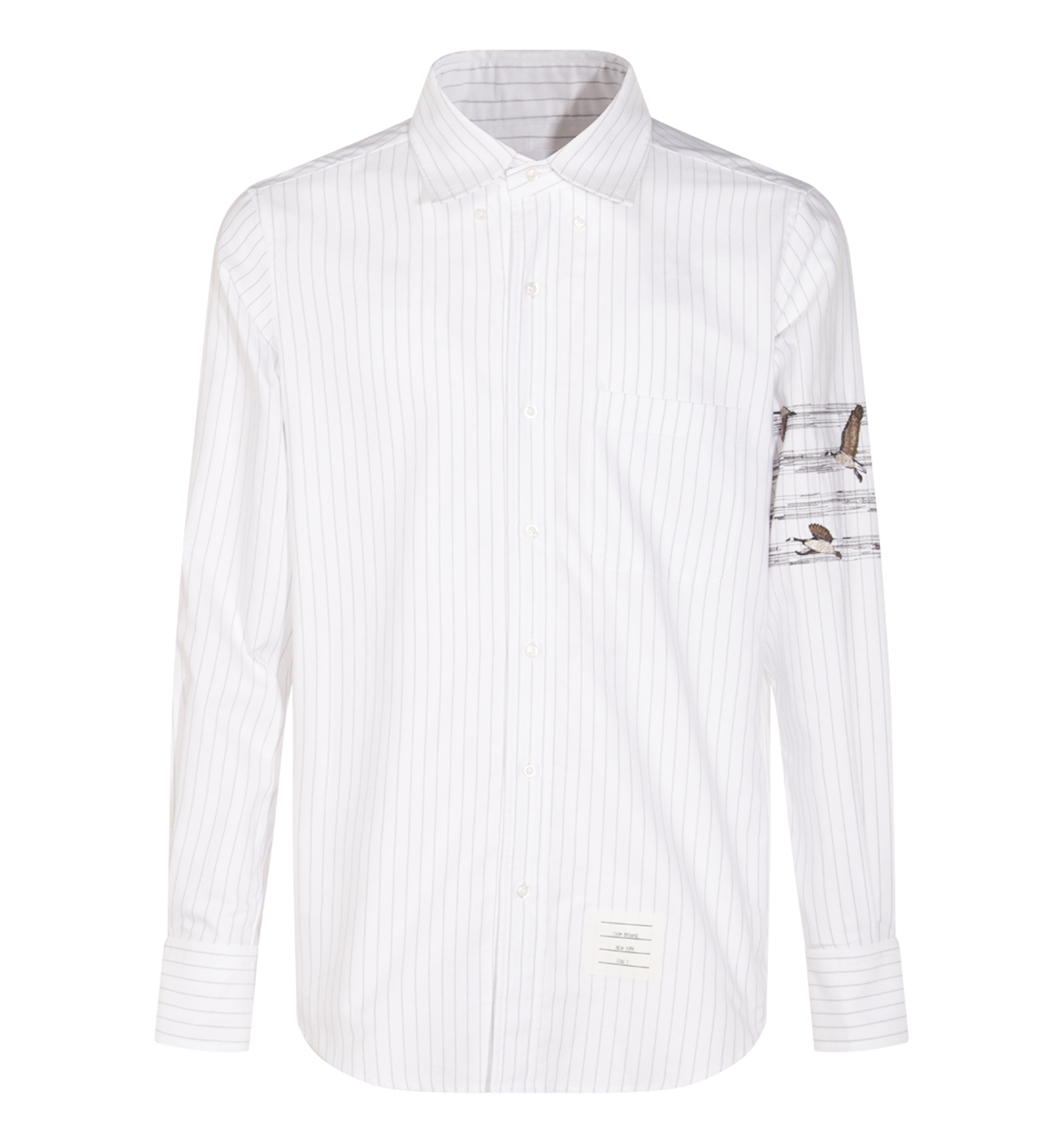 Geese 4-Bar Pinstripe Oxford Shirt