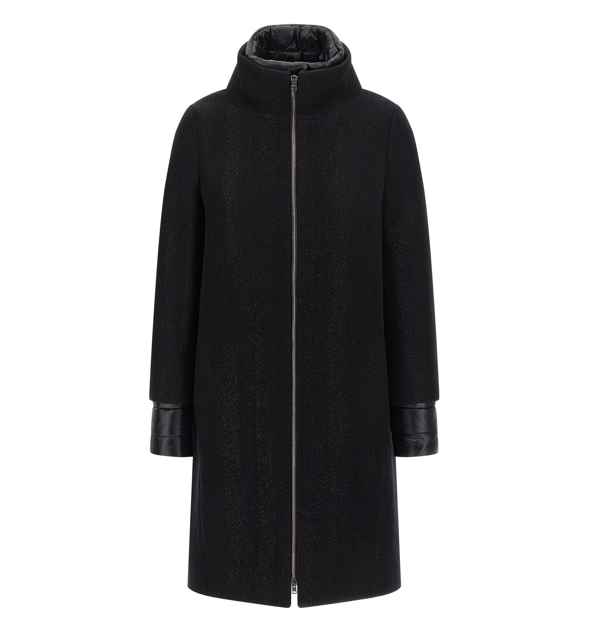 Lamé Thread And Wool Coat