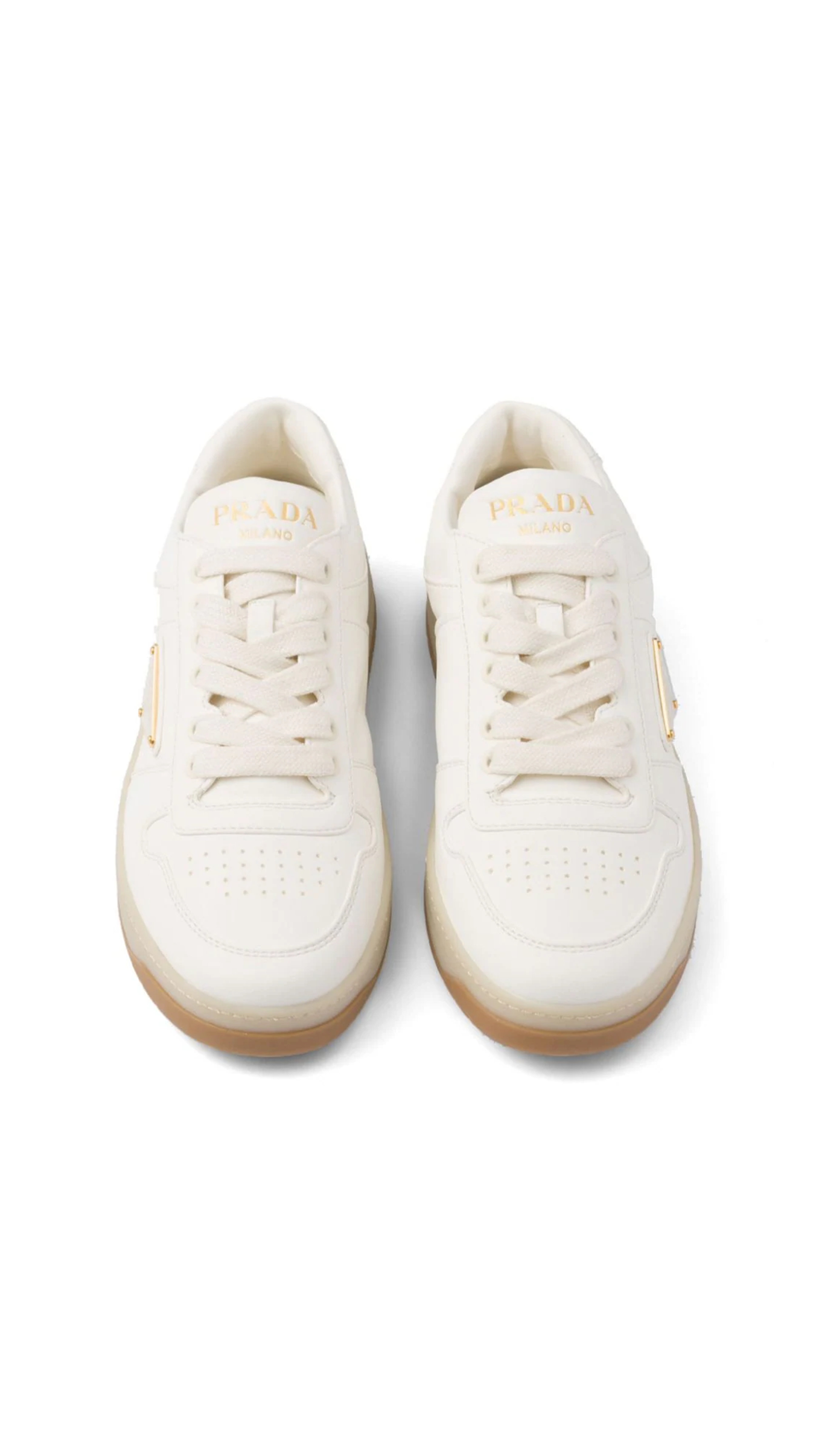 Downtown Nappa Leather Sneakers - Ivory