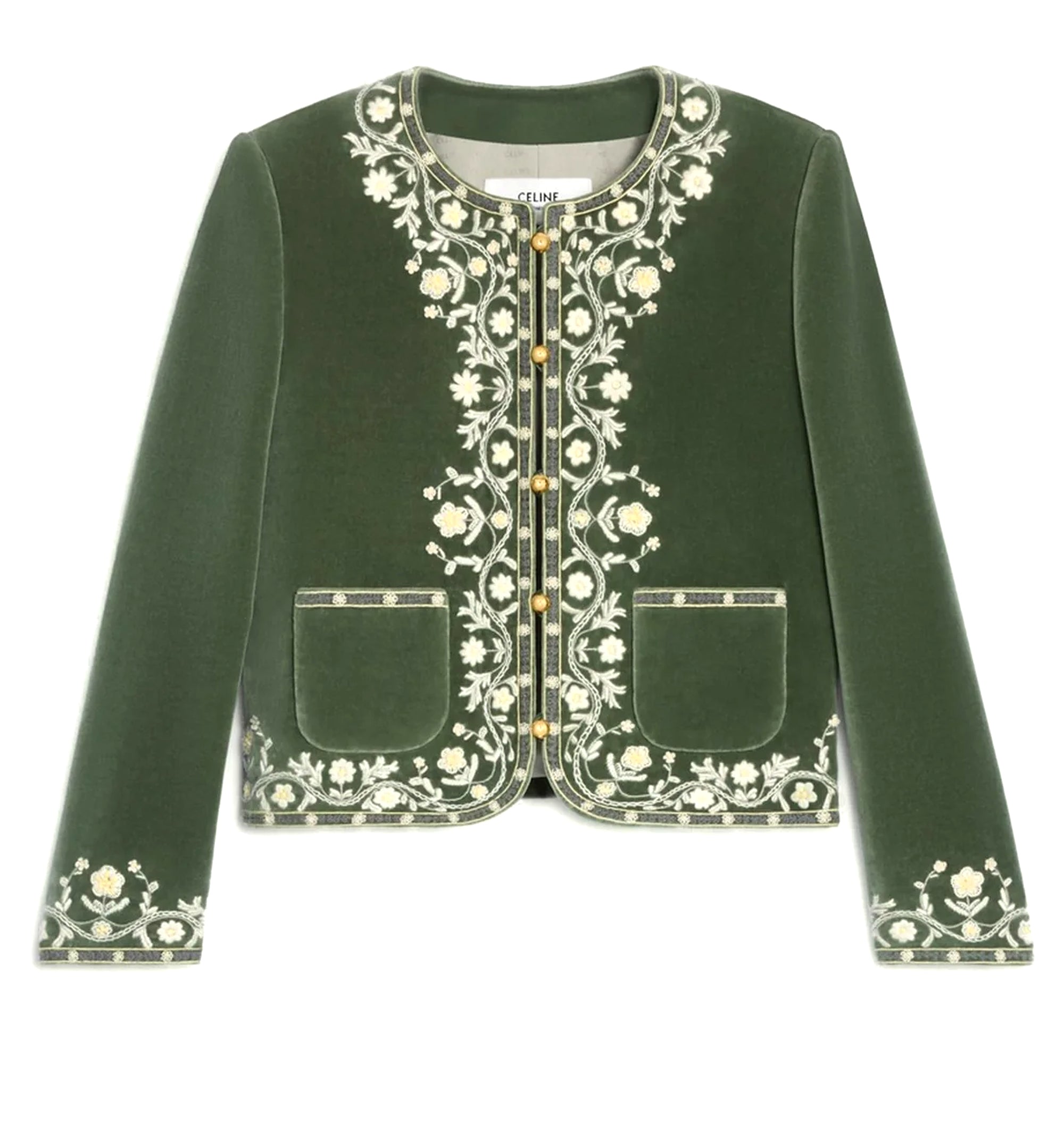 Embroidered Chelsea Jacket In Velvet