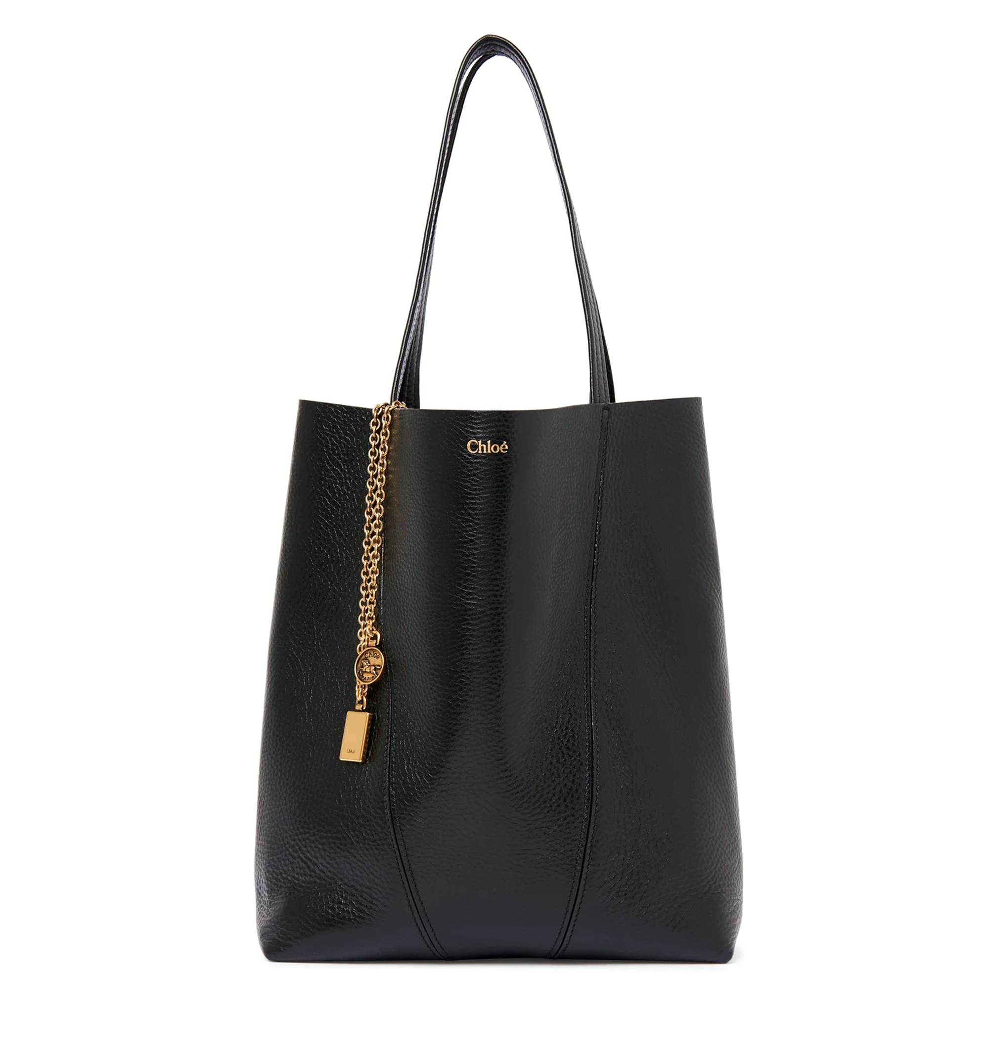 Chloé Spin Tote Bag in Grained Leather