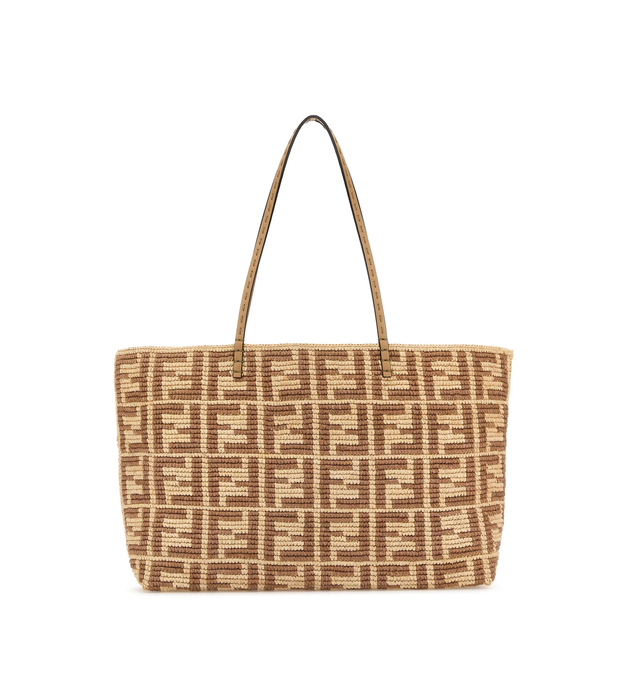 Roll Large Raffia Bag