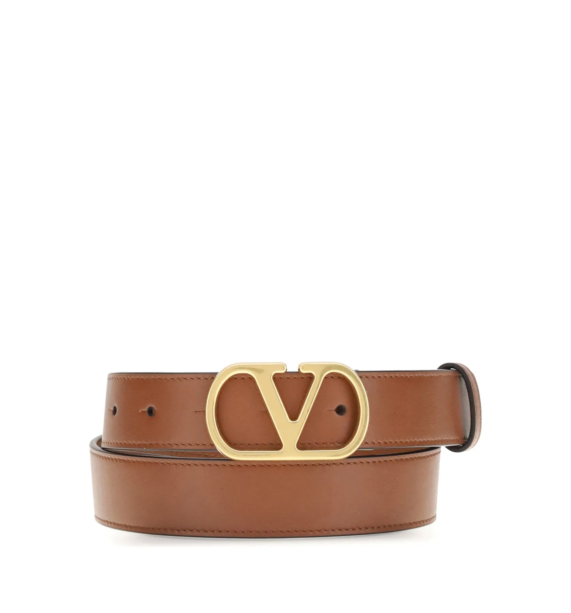VLogo Signature Belt in Shiny Calfskin 30 mm