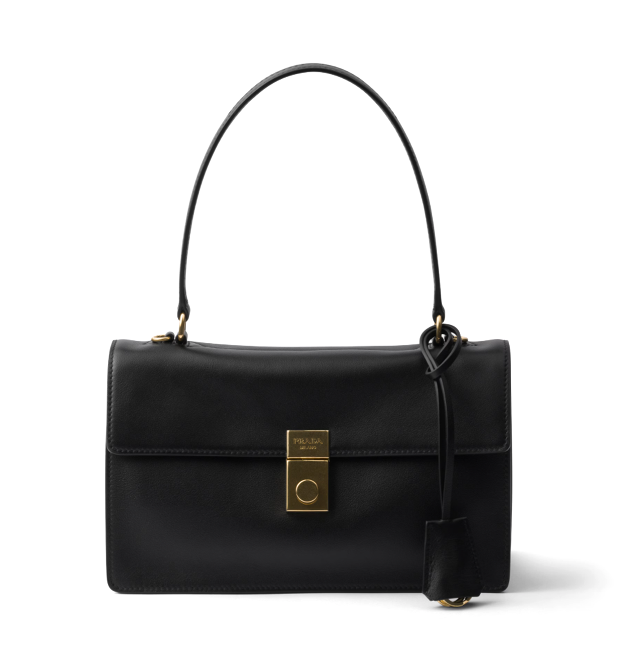 Prada Soft Sound Medium Leather Shoulder Bag