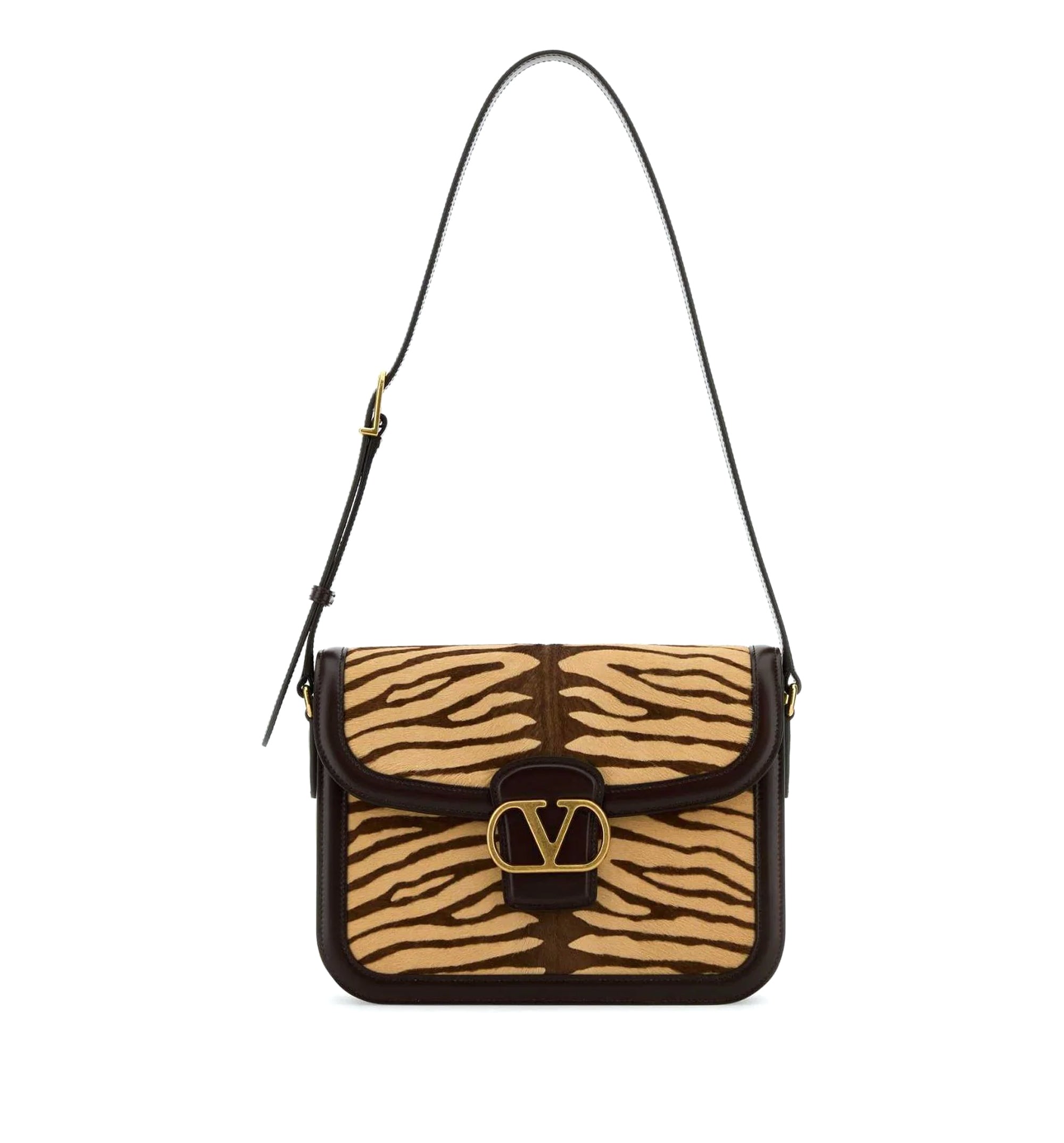 Two-tone Calf Hair And Leather 9to5 Shoulder Bag