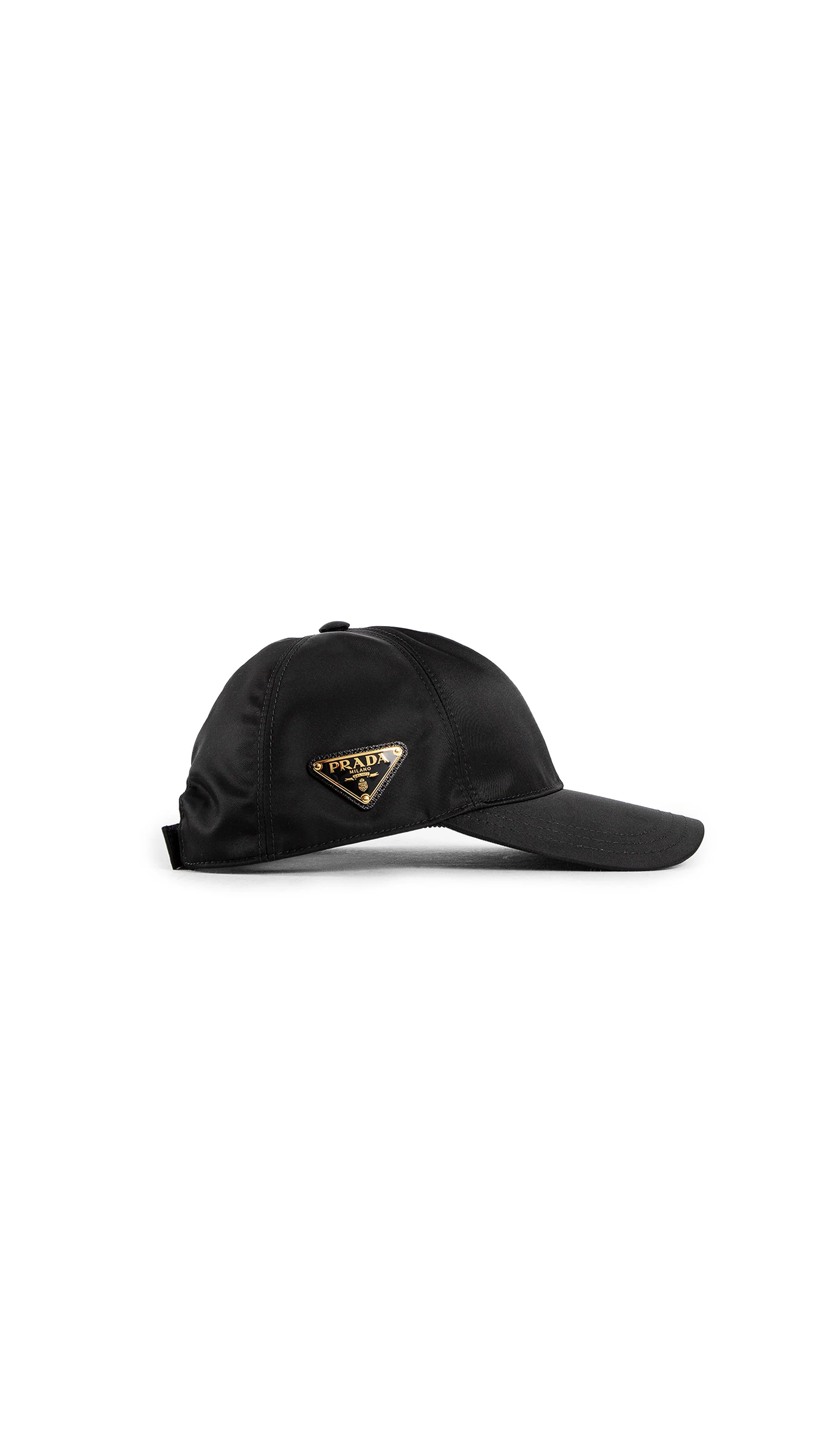 Re-Nylon Baseball Cap - Black