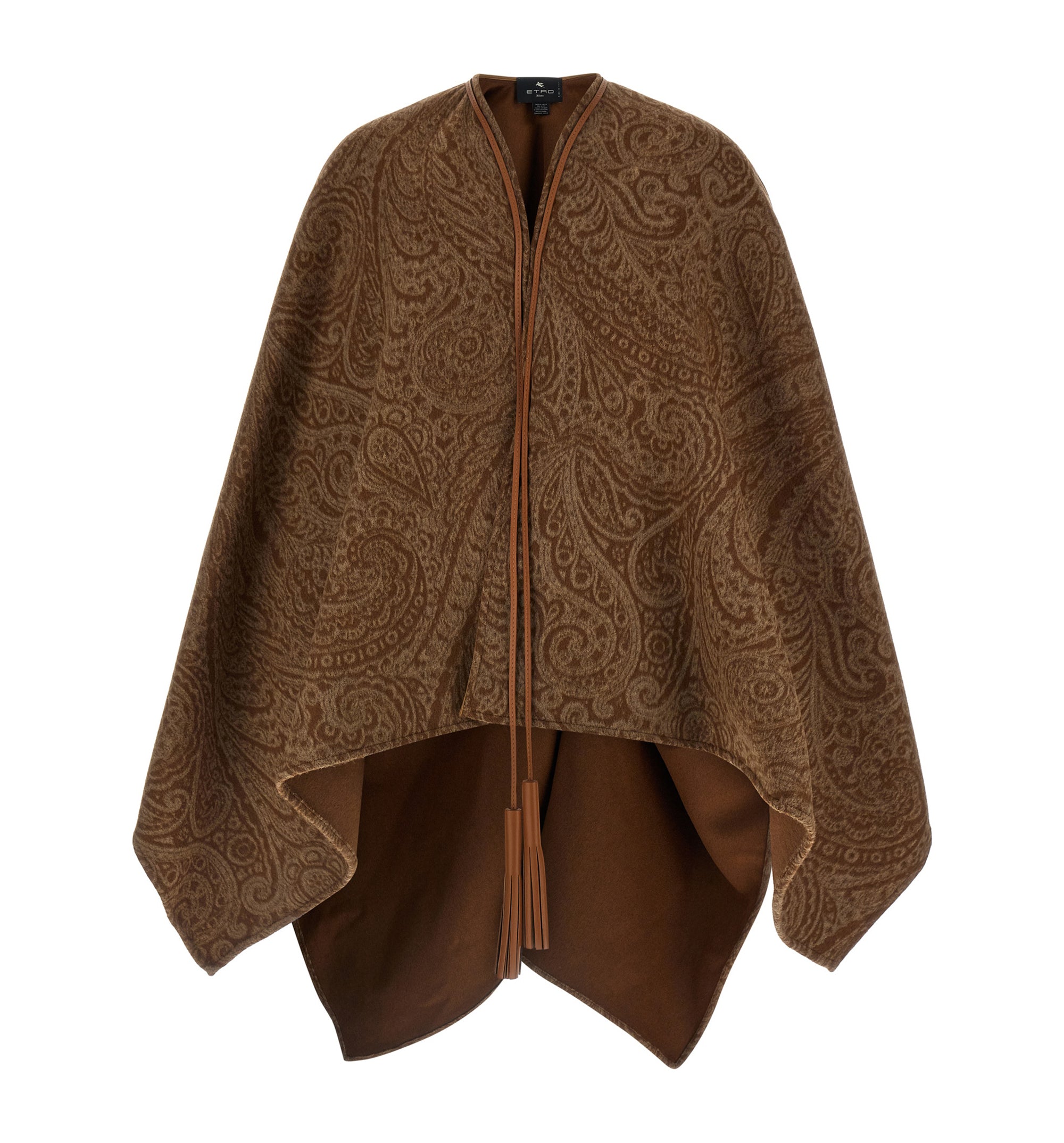 Wool And Cashmere Jacquard Cape
