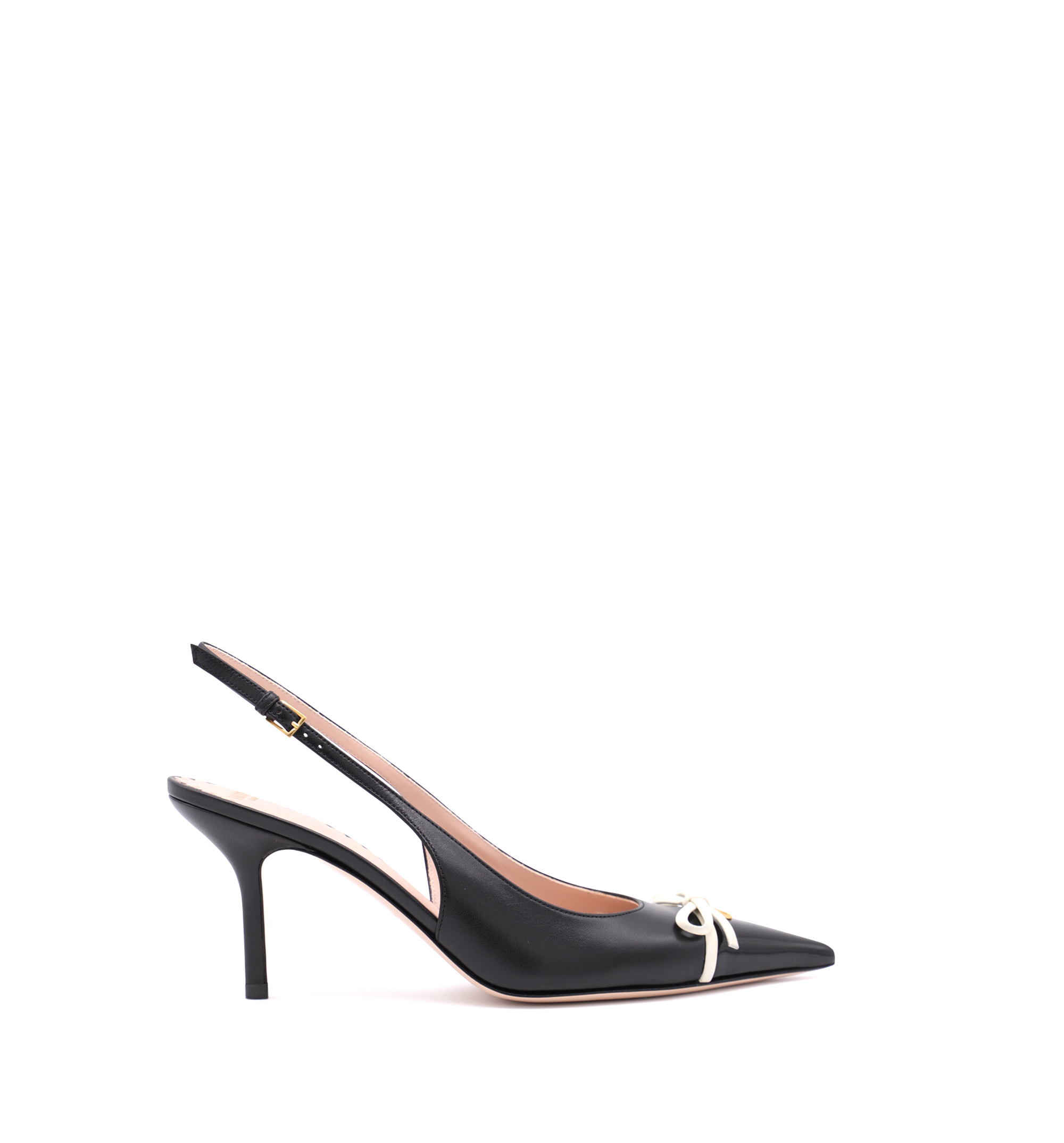 Bow-Detail Pointed-Toe Pumps