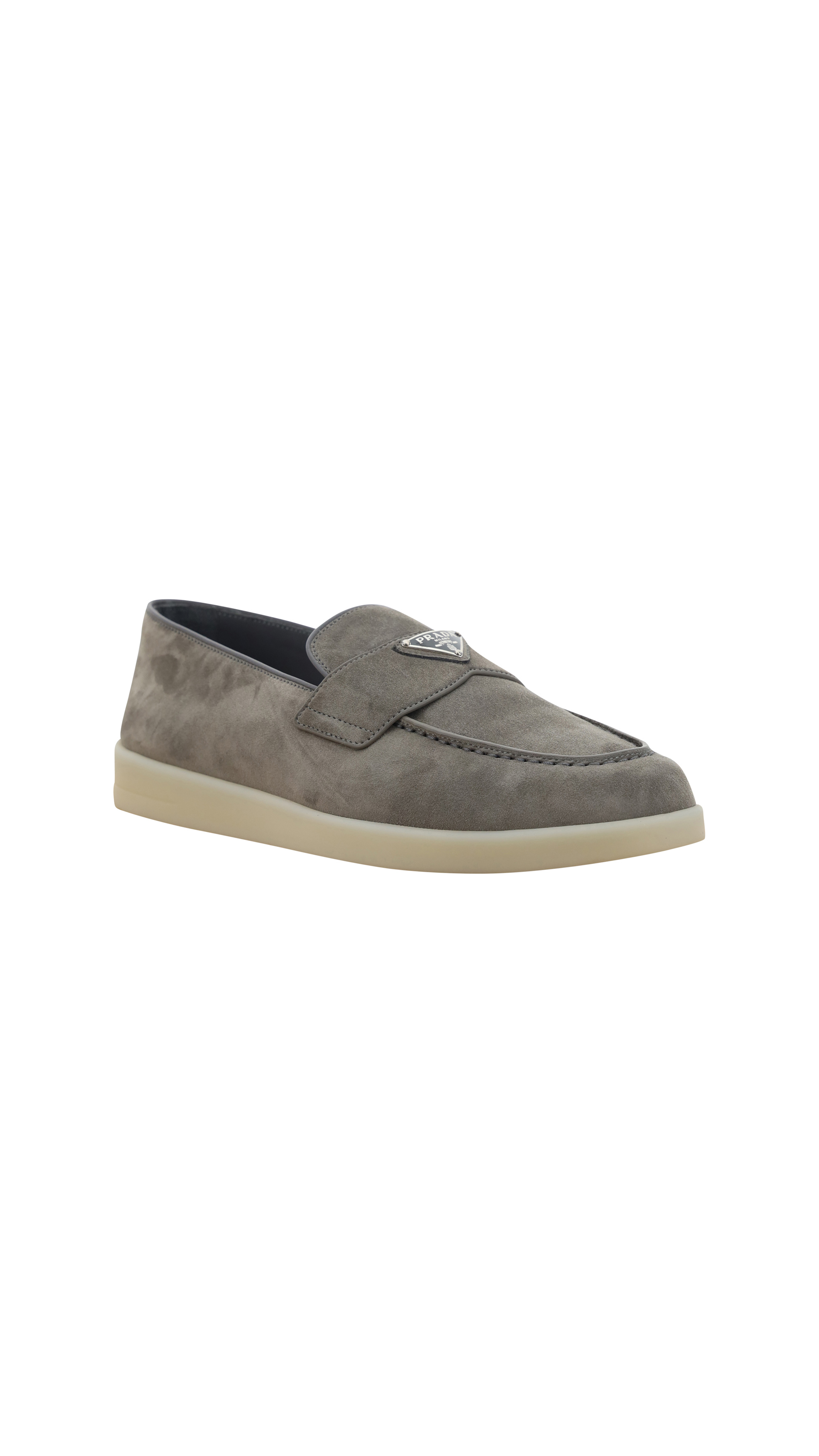 Suede Loafers - Gray