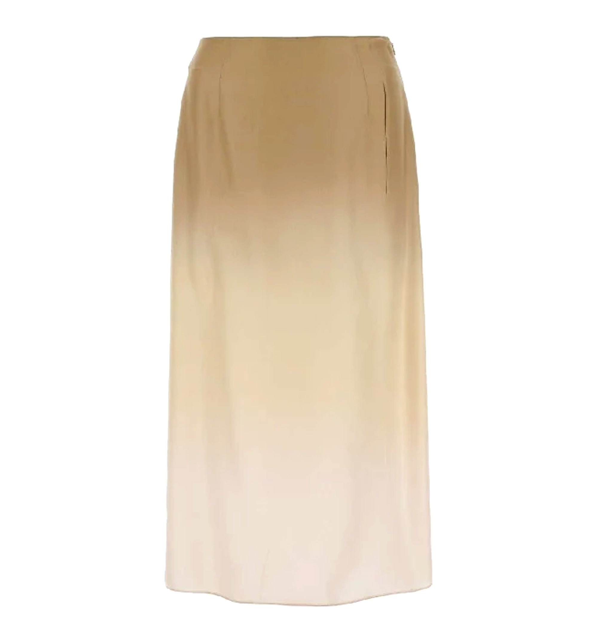 Gradient Twill Midi-Skirt