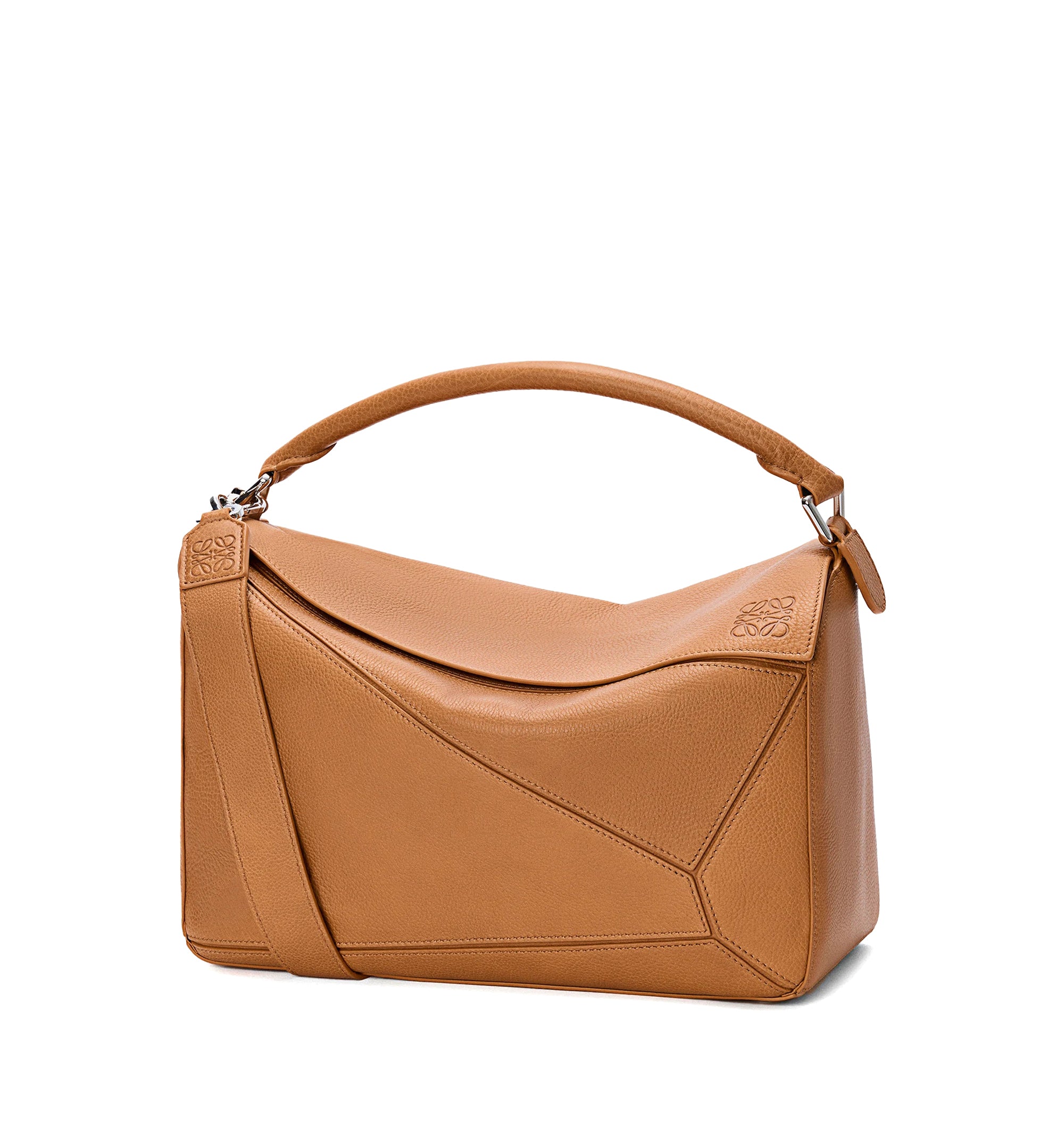 Large Puzzle Bag In Supple Grained Calfskin