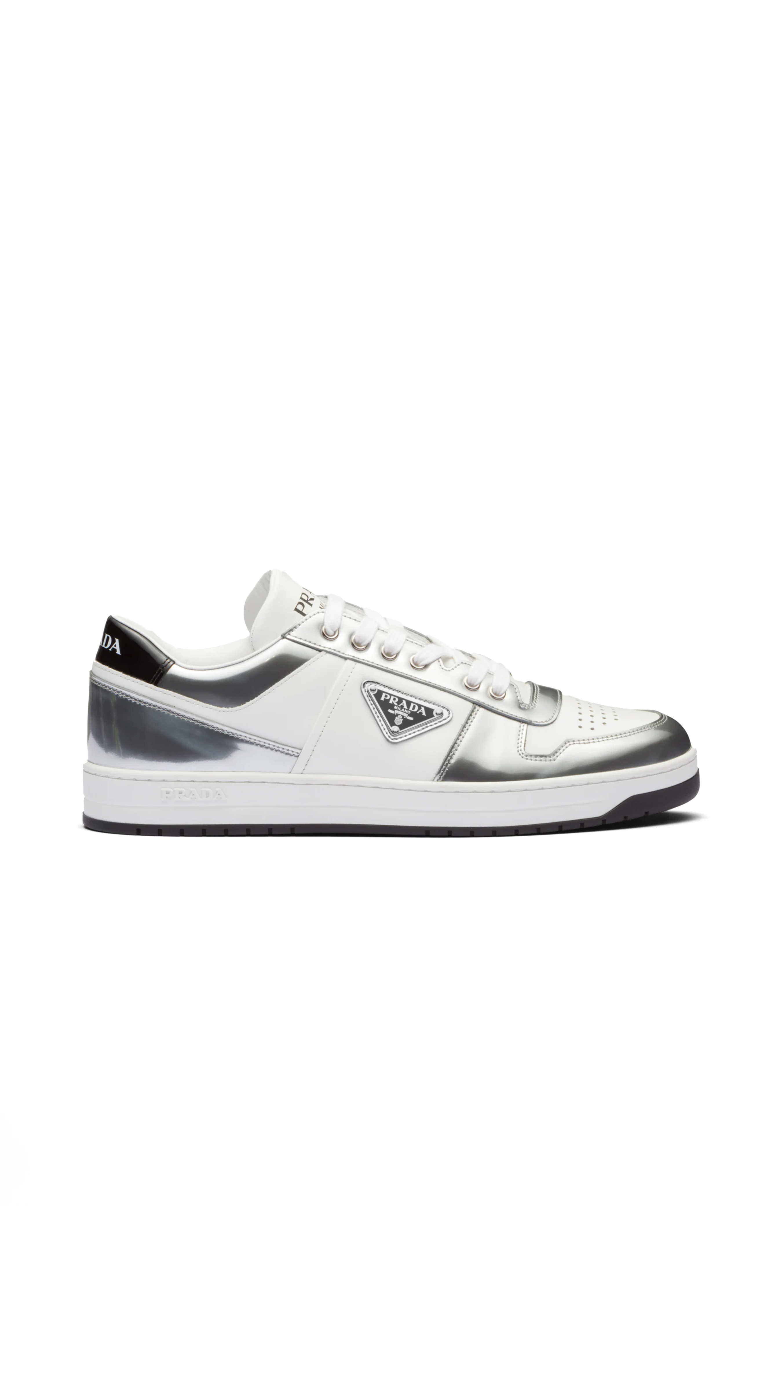 Downtown Leather Sneakers - White/Silver