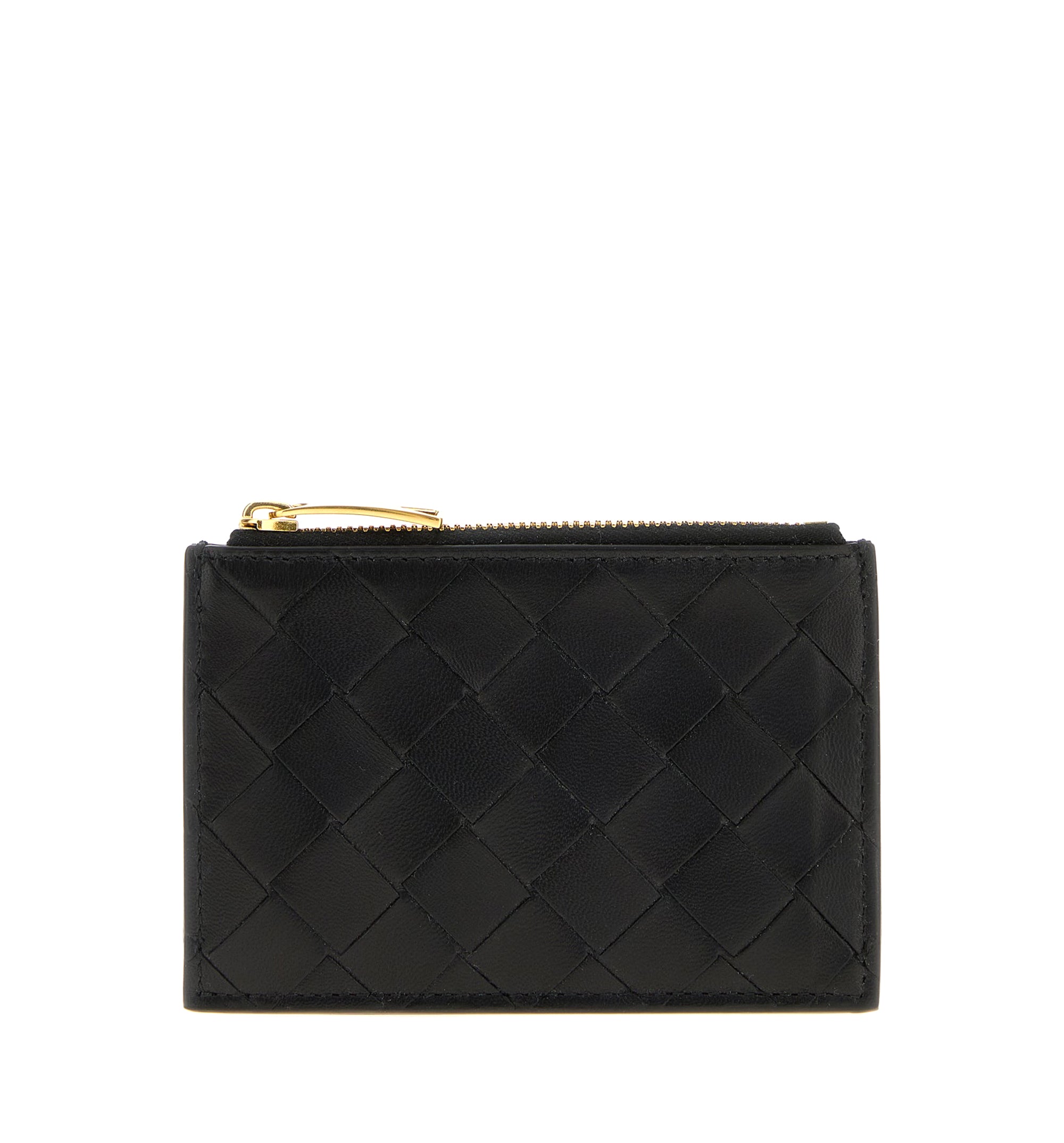 Intrecciato Zipped Card Case