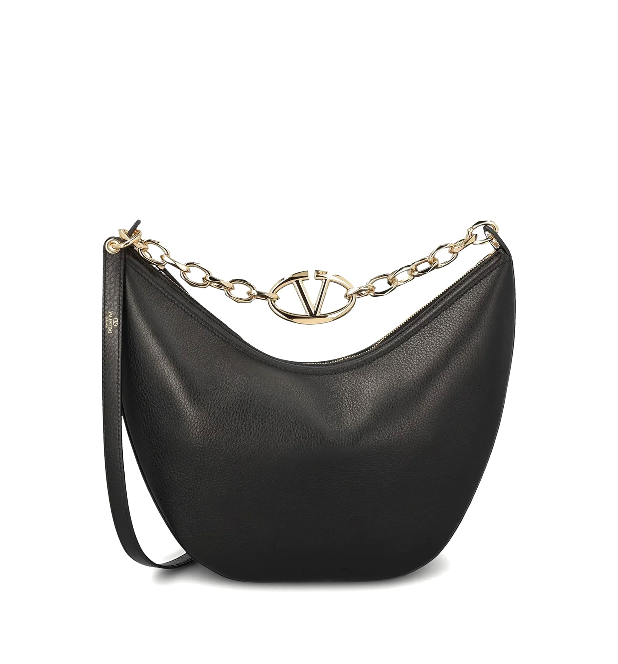 VLogo Moon Zip-Up Medium Shoulder Bag