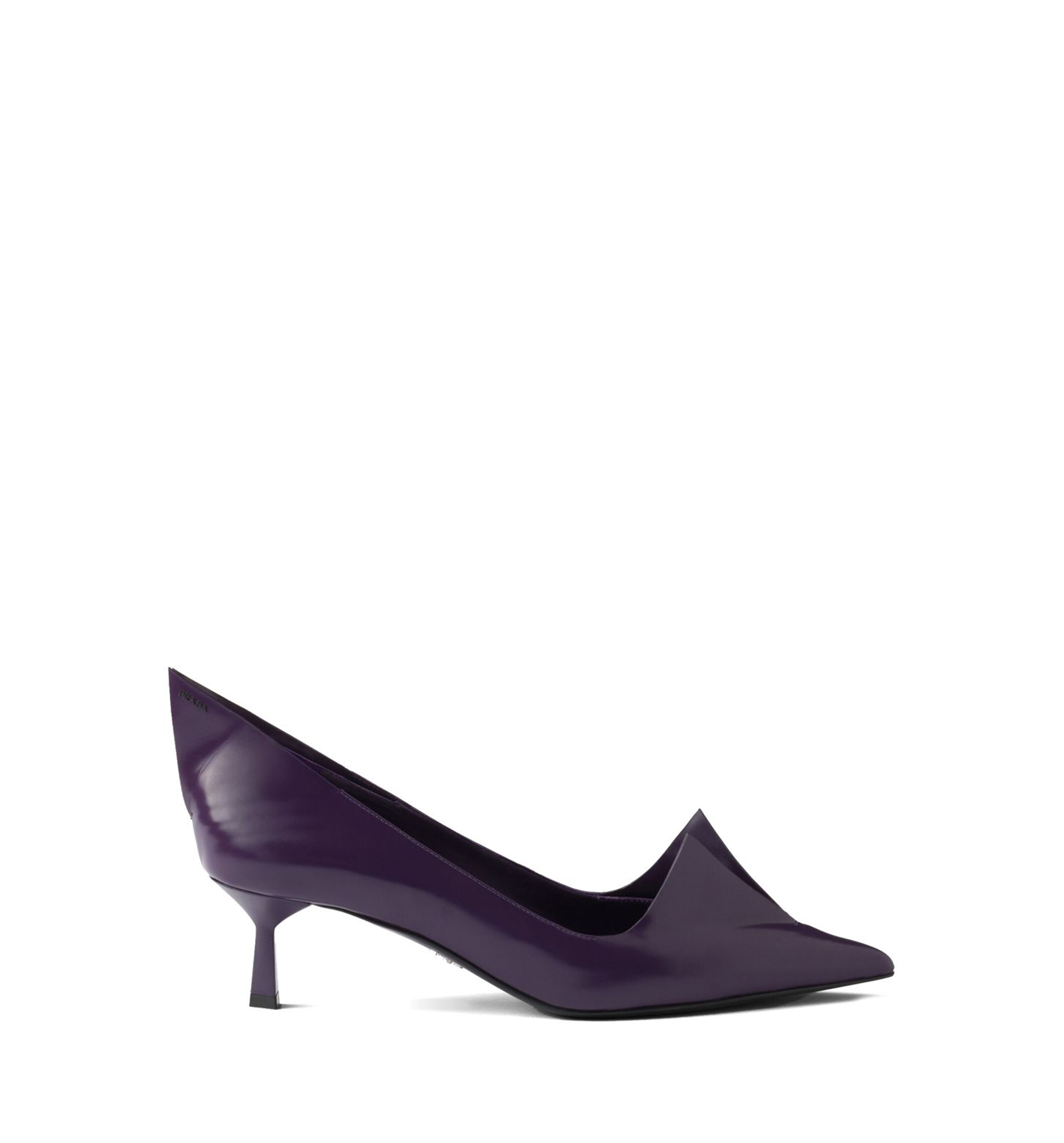 Brushed Leather Origami Pump