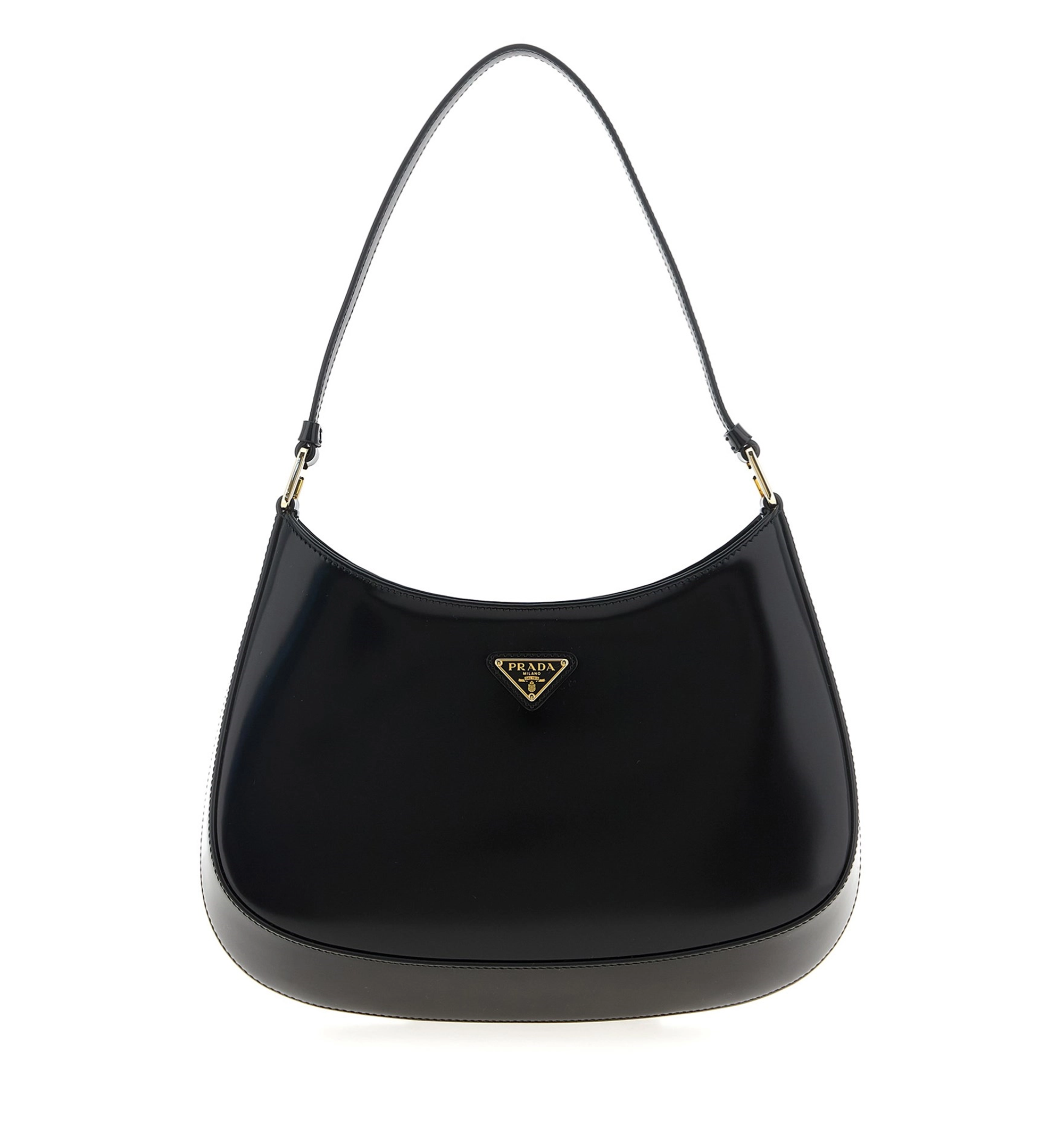 Prada Cleo Brushed Leather Shoulder Bag