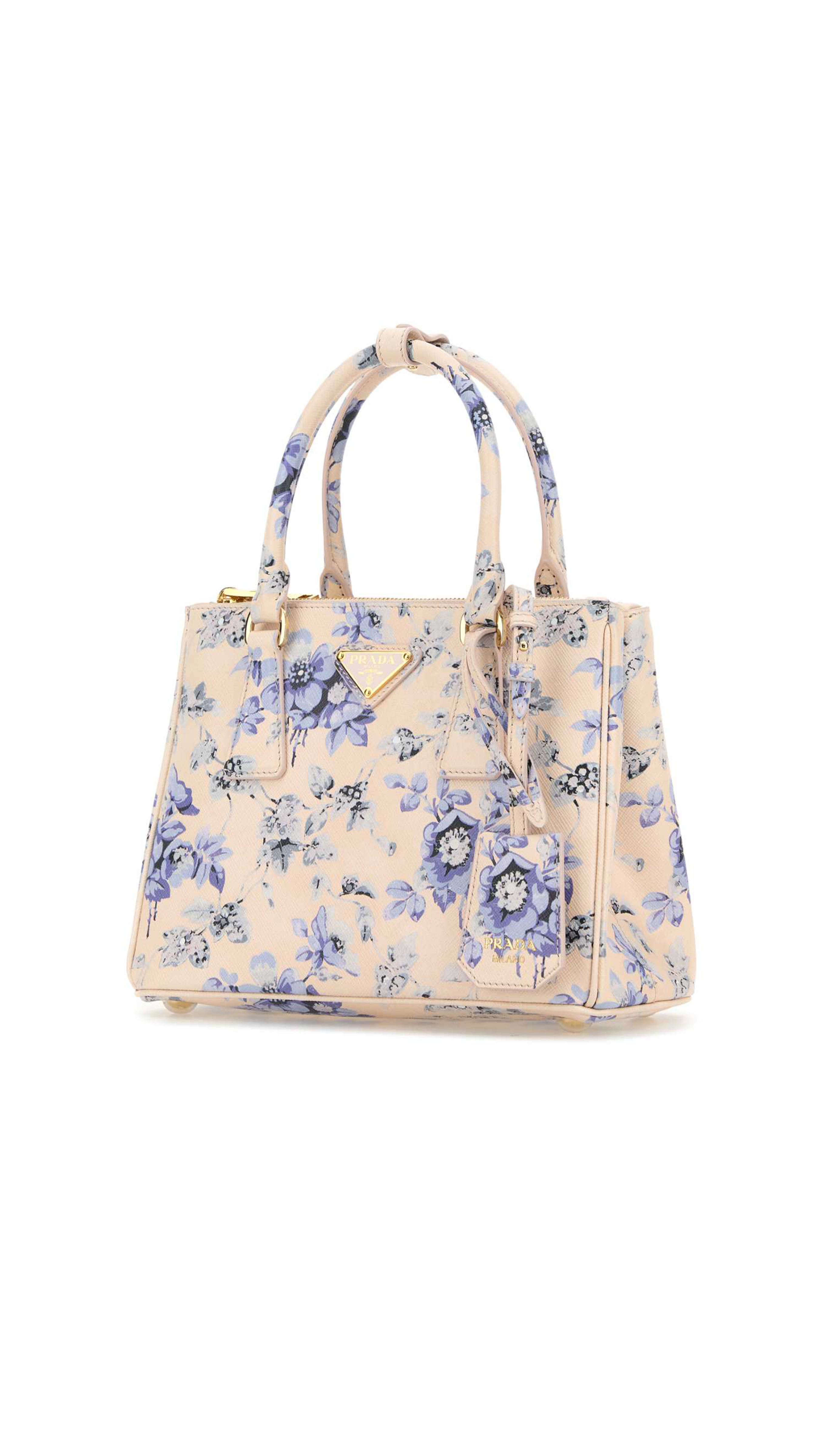 Galleria Printed Saffiano Leather Bag - Periwinkle Blue