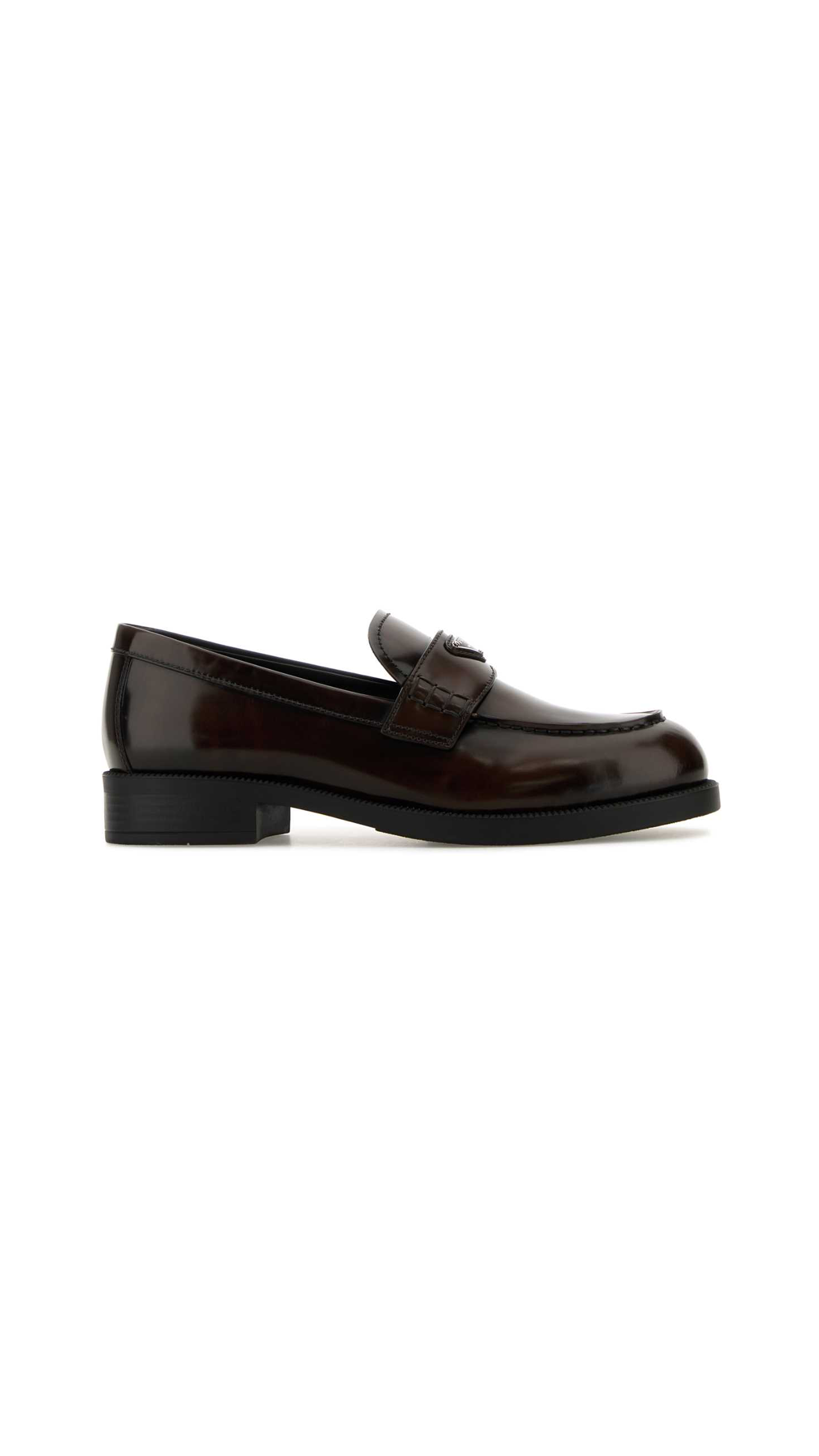 Brushed Leather Loafers - Sienna