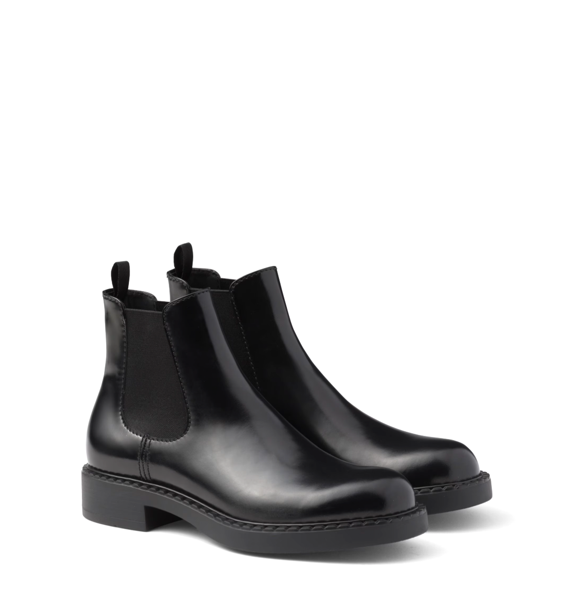 Brushed Leather Chelsea Boots