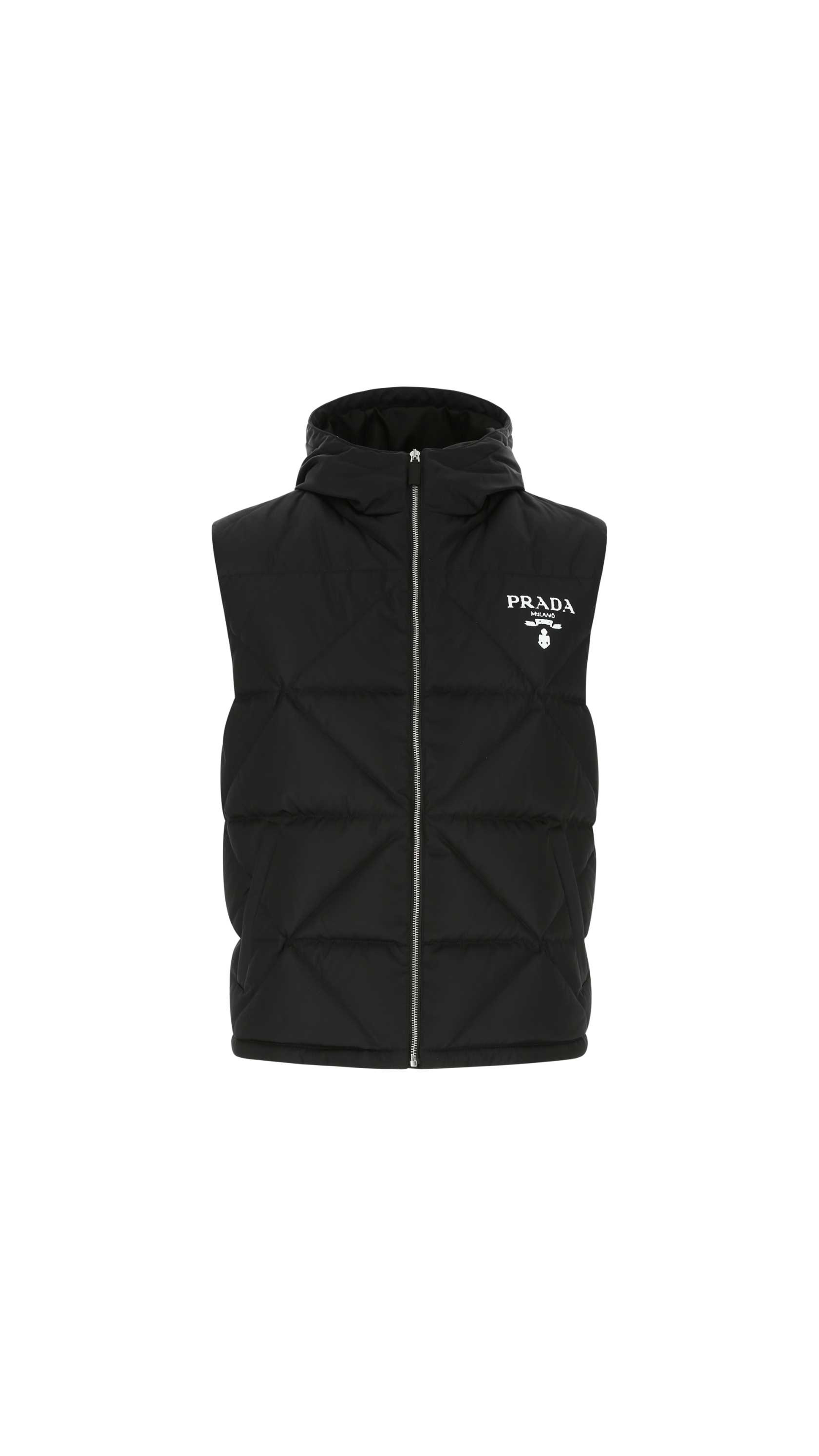 Re-Nylon Down Vest - Black