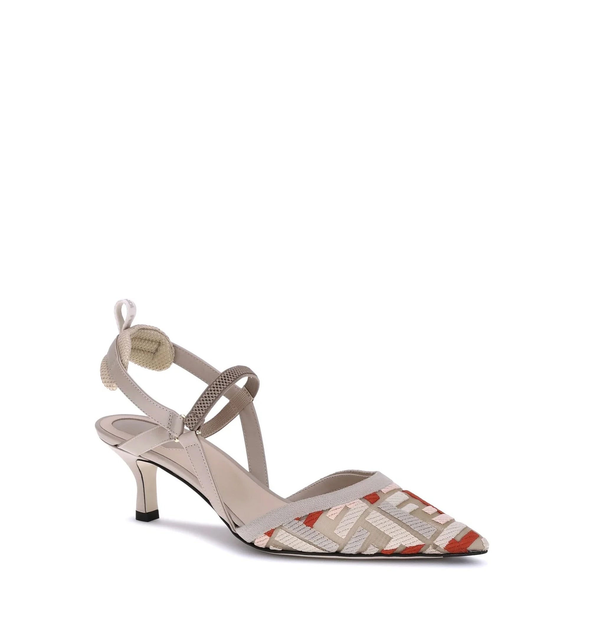 Fendi Colibrì Lite Pointed-Toe Slingback Pumps