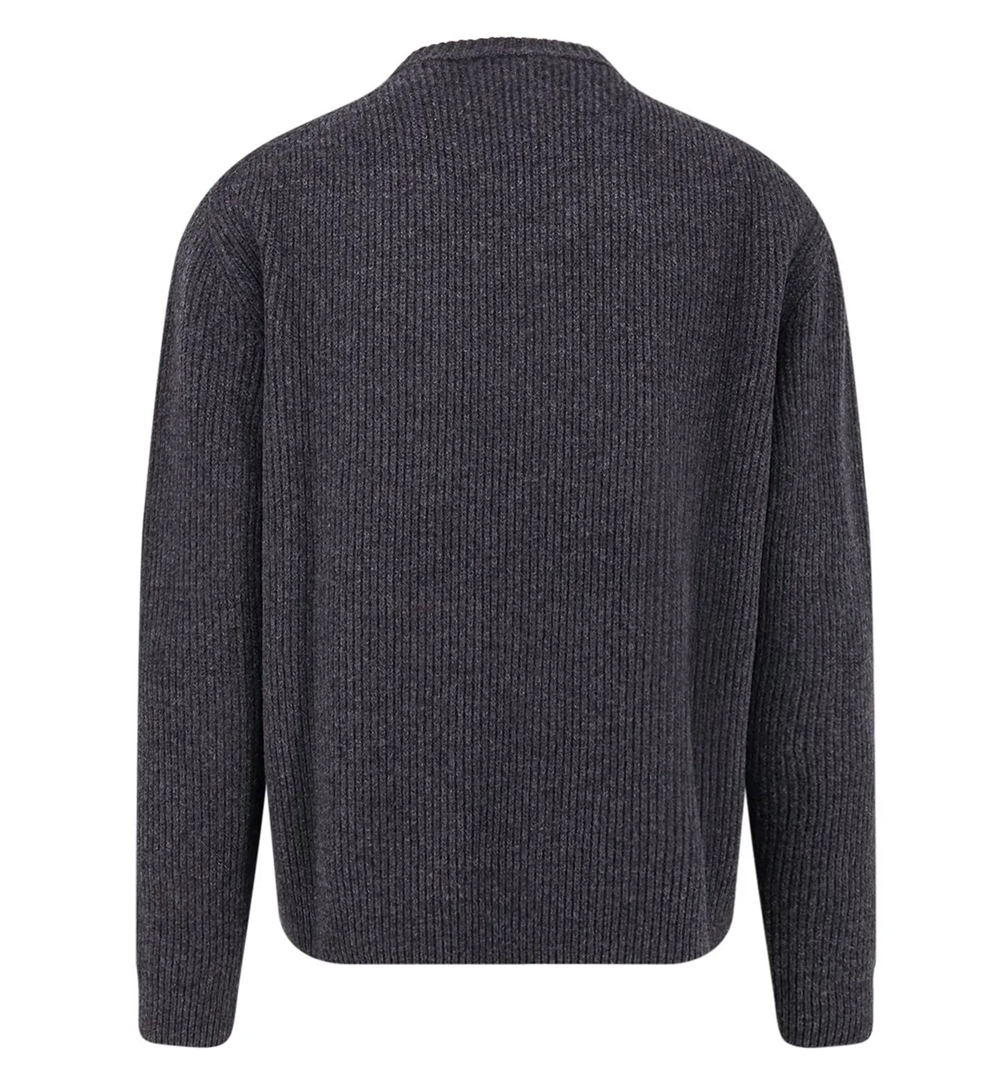 Wool Cashmere Rib Knit Sweater