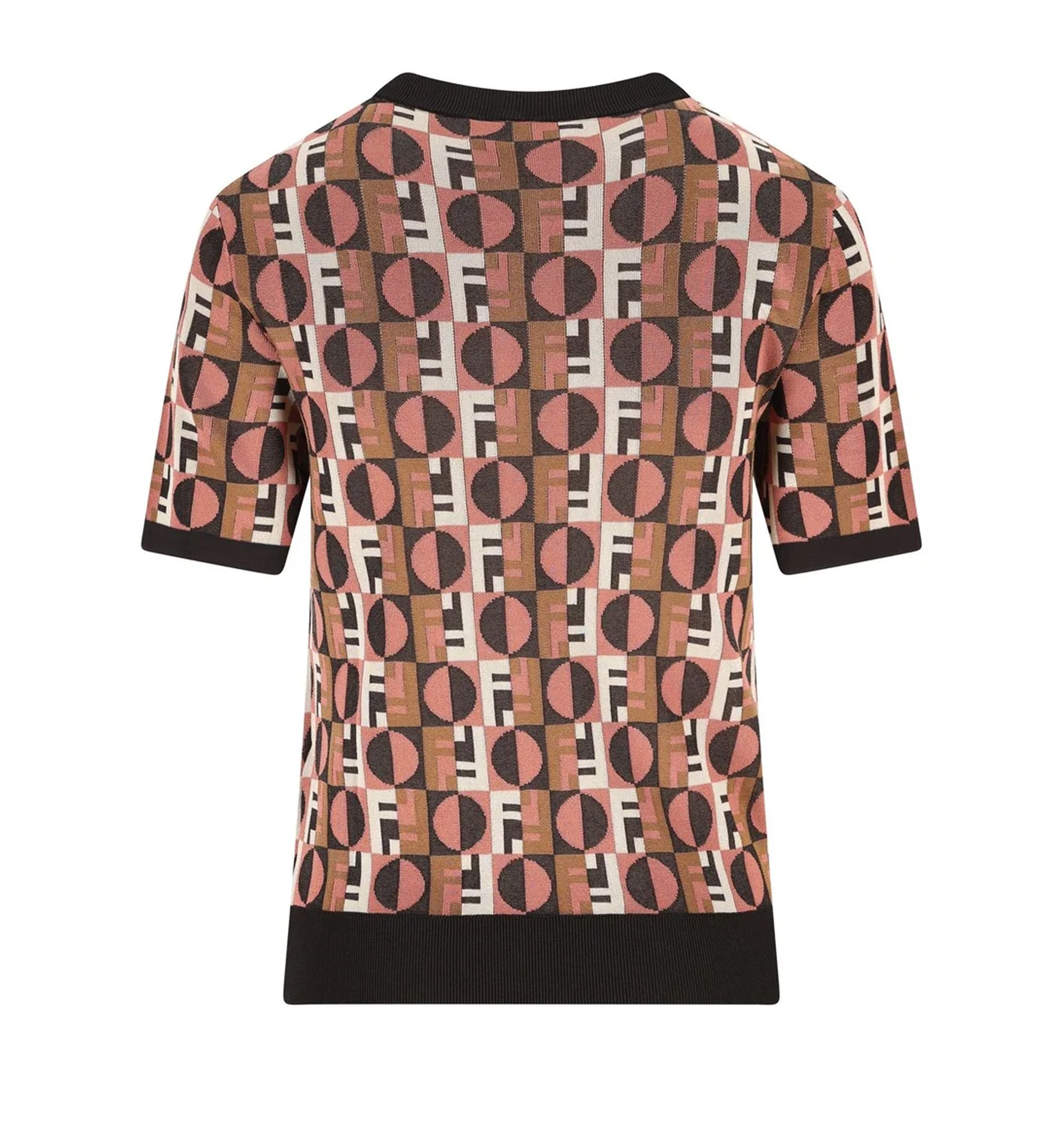 Fendi FF Jacquard Short Sleeved Jumper