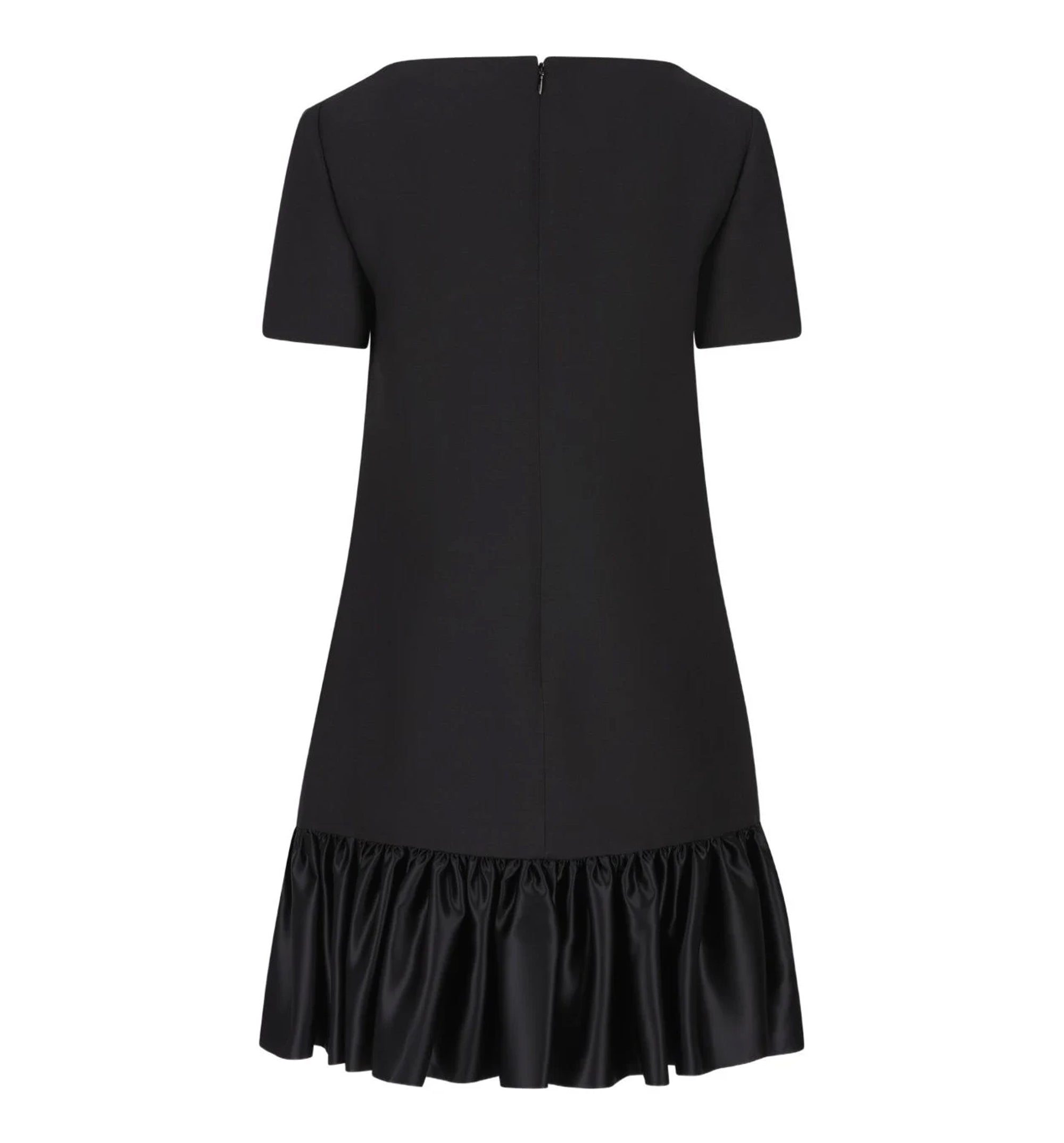 Bow Detail Wool And Silk Mini Dress