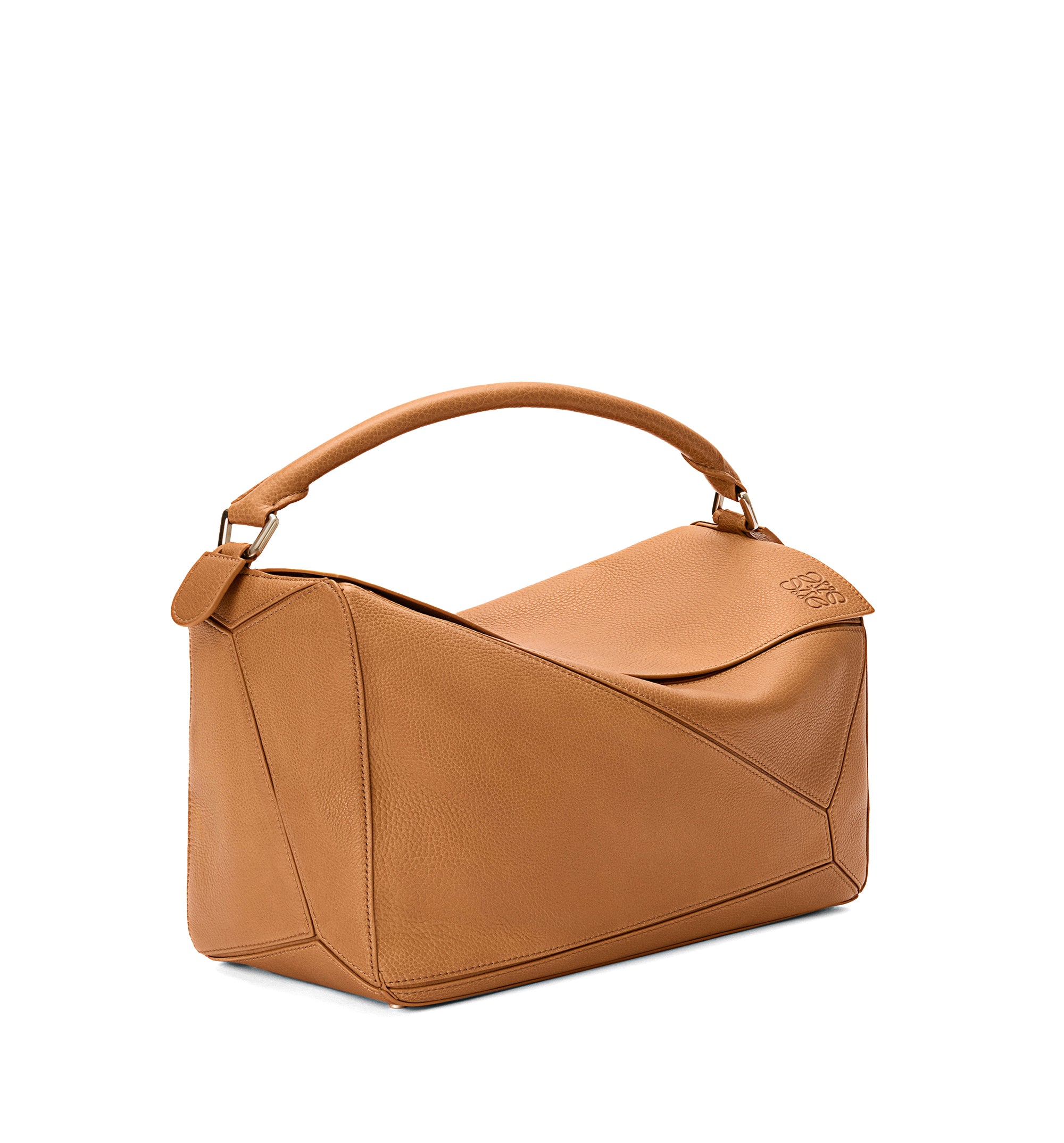 Large Puzzle Bag In Supple Grained Calfskin