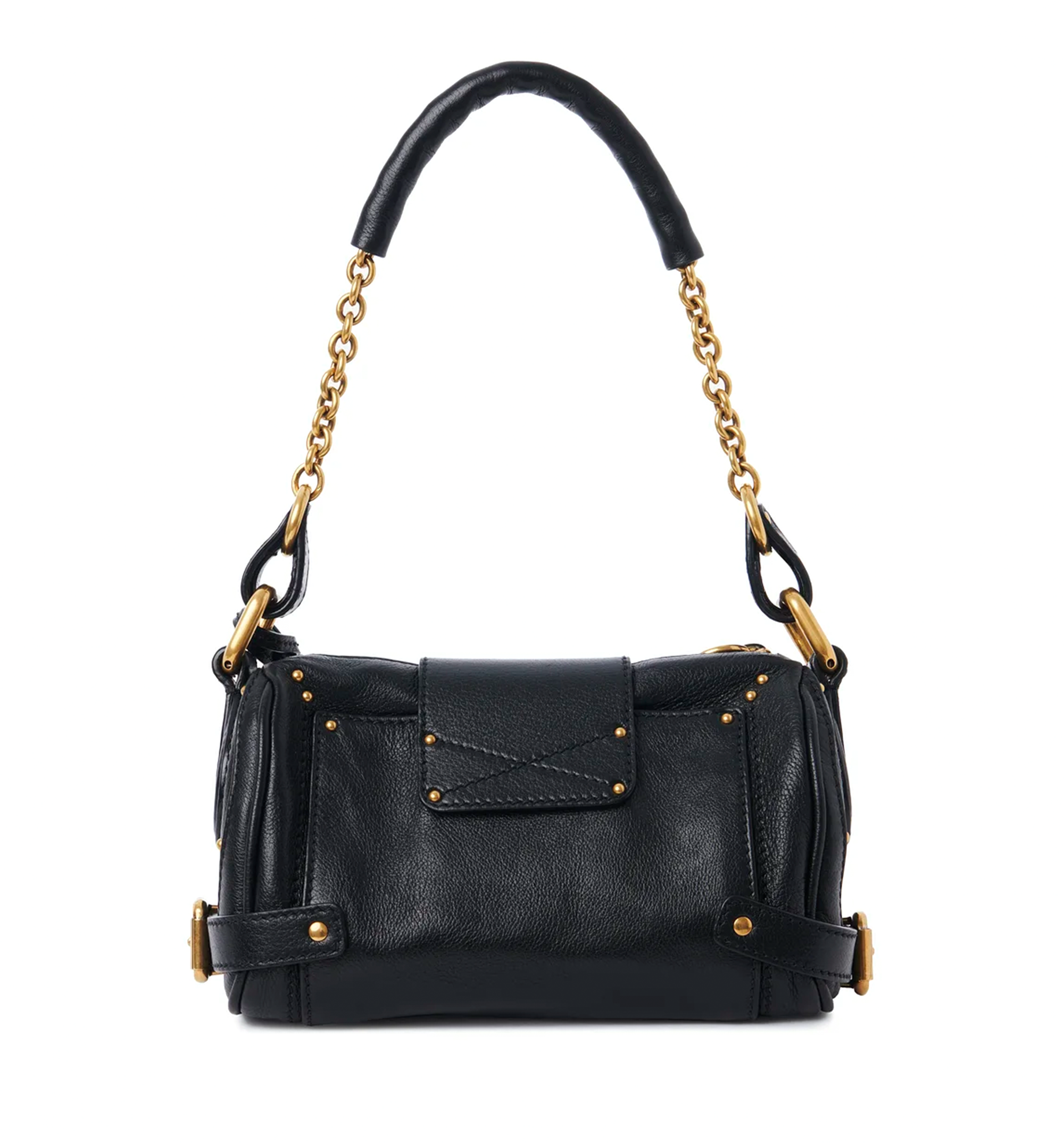 Small Paddington Chain Bag in Grained Leather