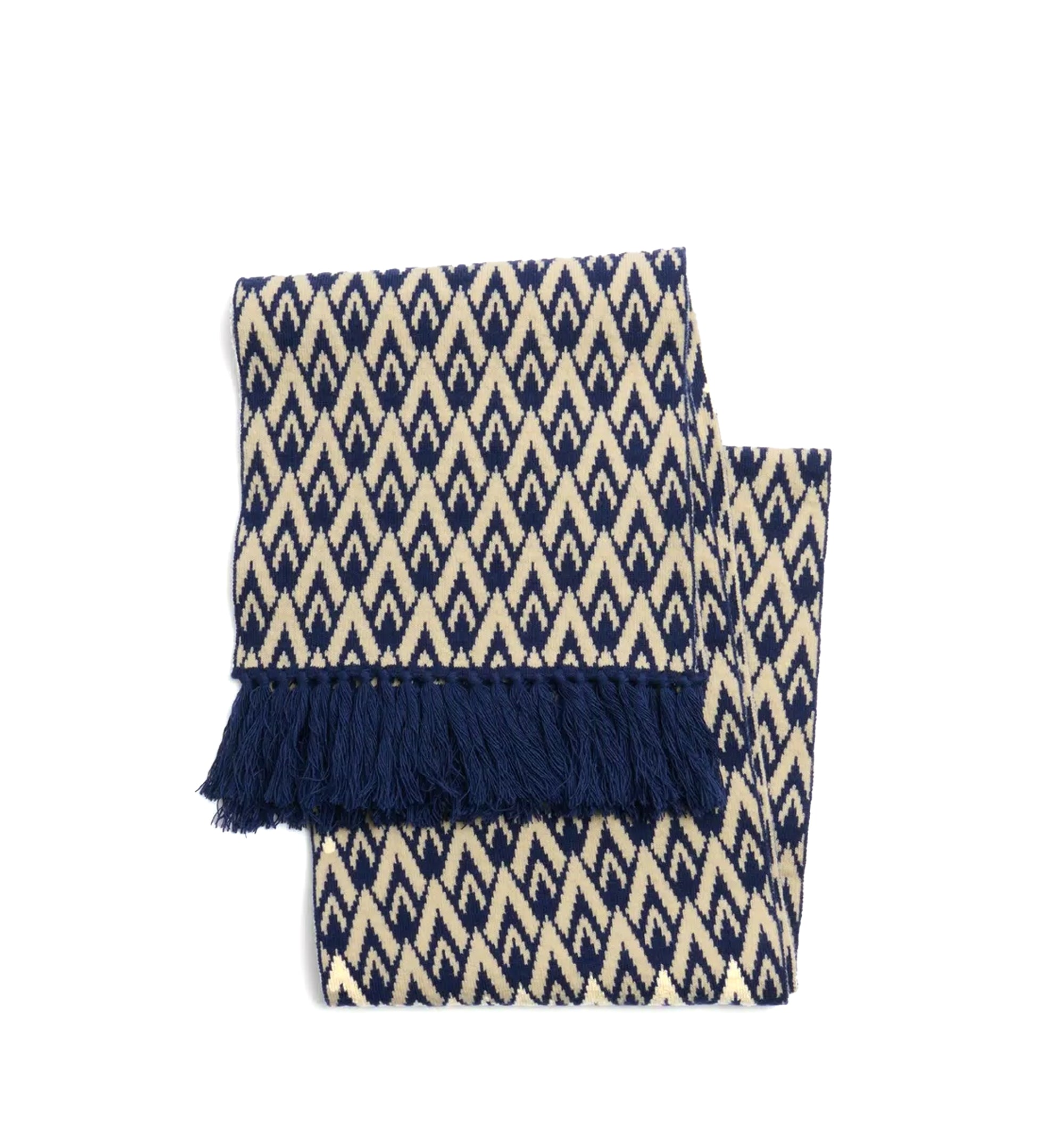 Toute La V Knitted Wool Scarf