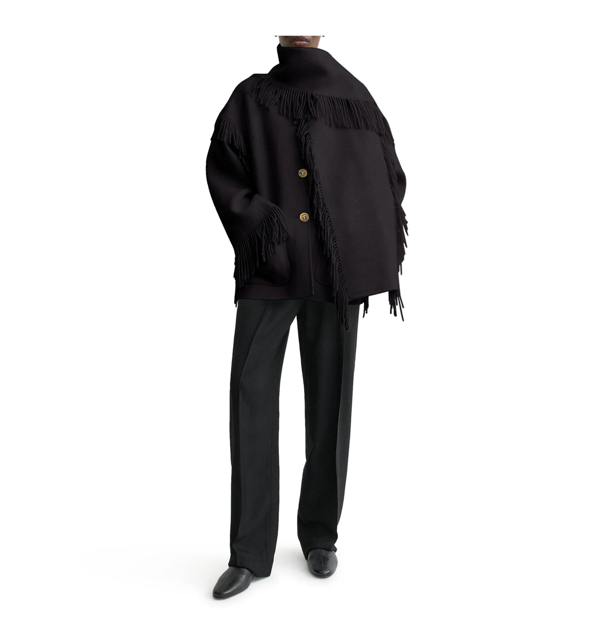 Fringed Scarf Jacket