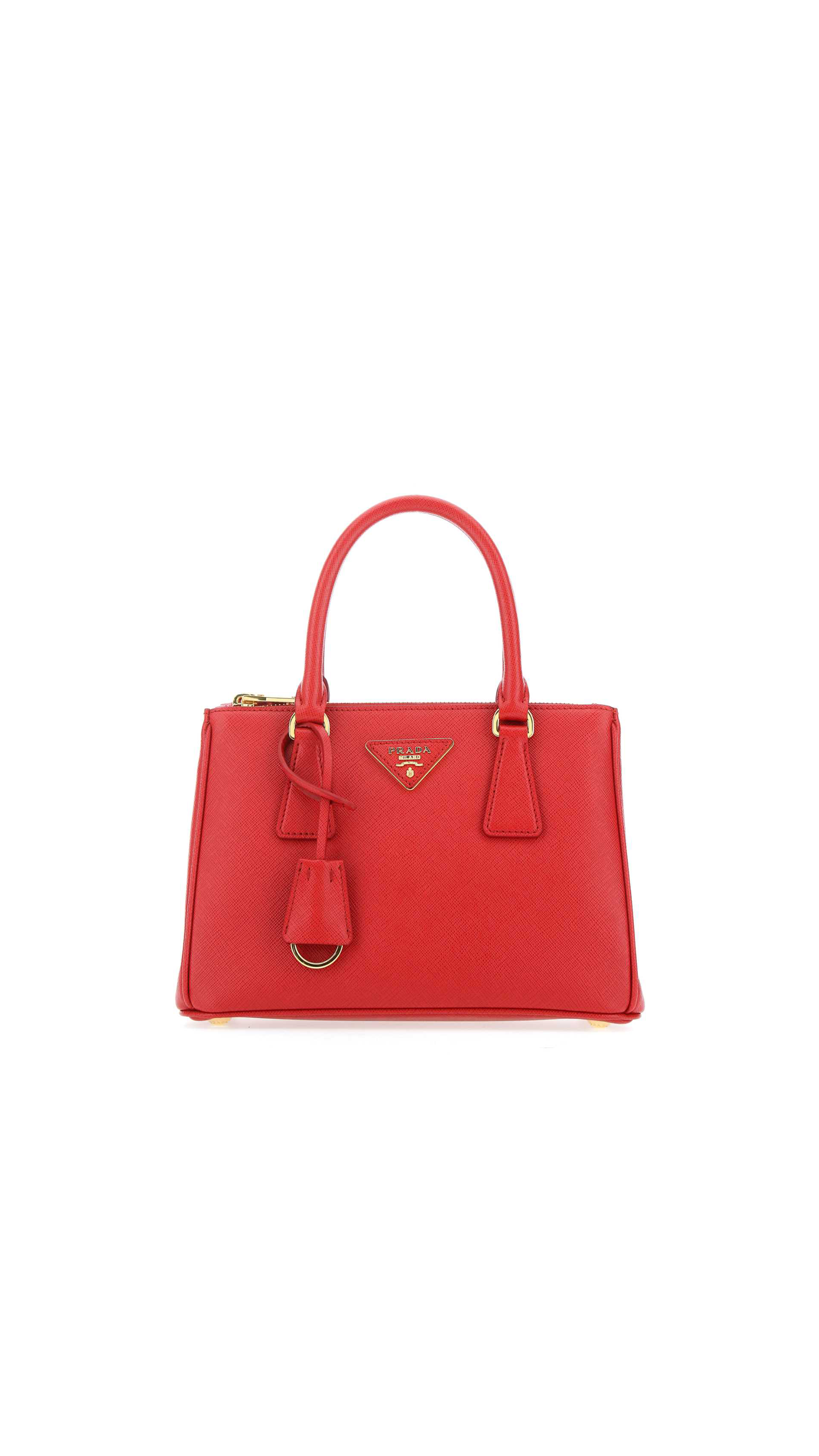 Small Prada Galleria Saffiano Leather Bag - Red