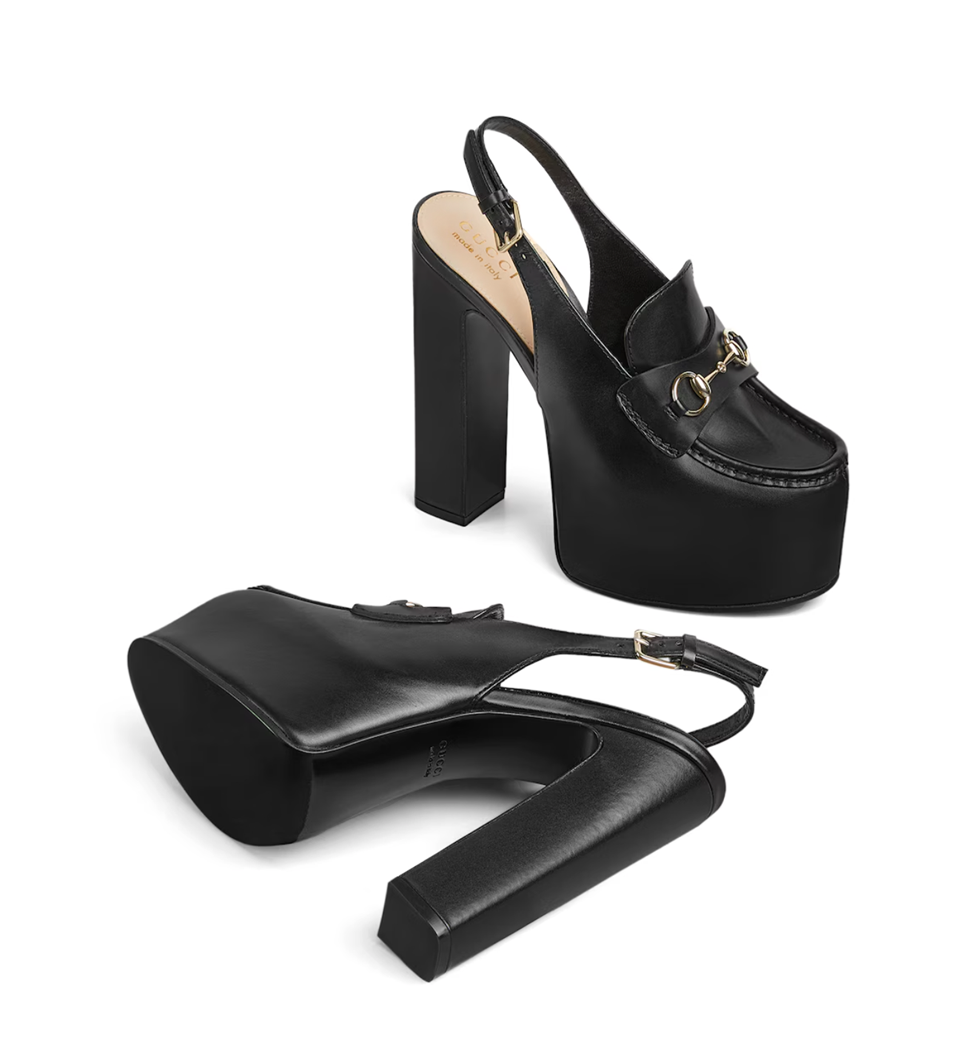 Horsebit GG Platform Loafer Slingback