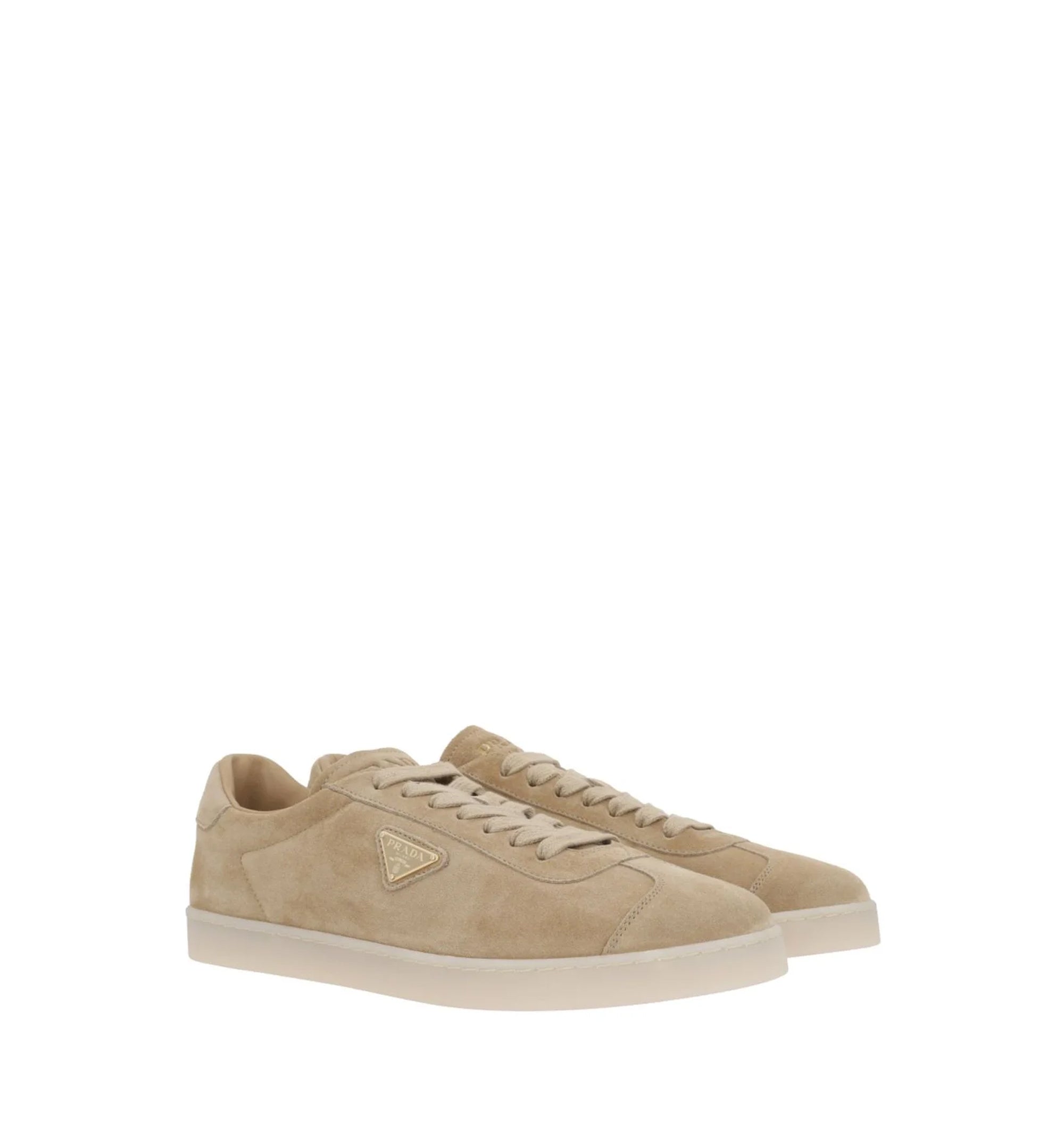Prada Triangle-Logo Lace-Up Sneakers